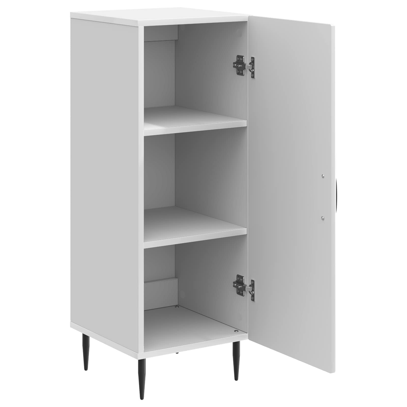 Buffet Blanc brillant 33 x 34,5 x 89,5 cm Bois d'ingénierie - XIOS