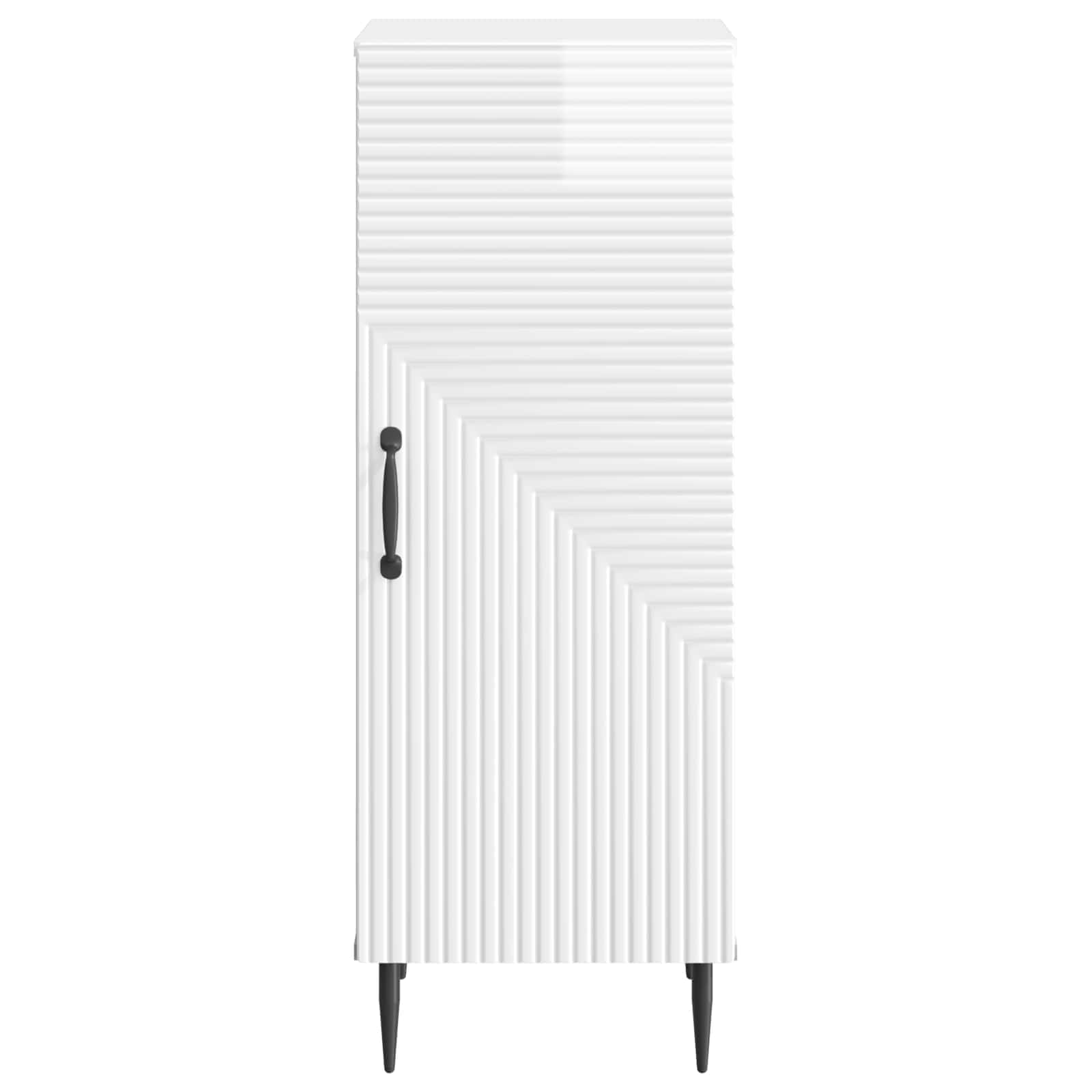 Buffet Blanc brillant 33 x 34,5 x 89,5 cm Bois d'ingénierie - XIOS