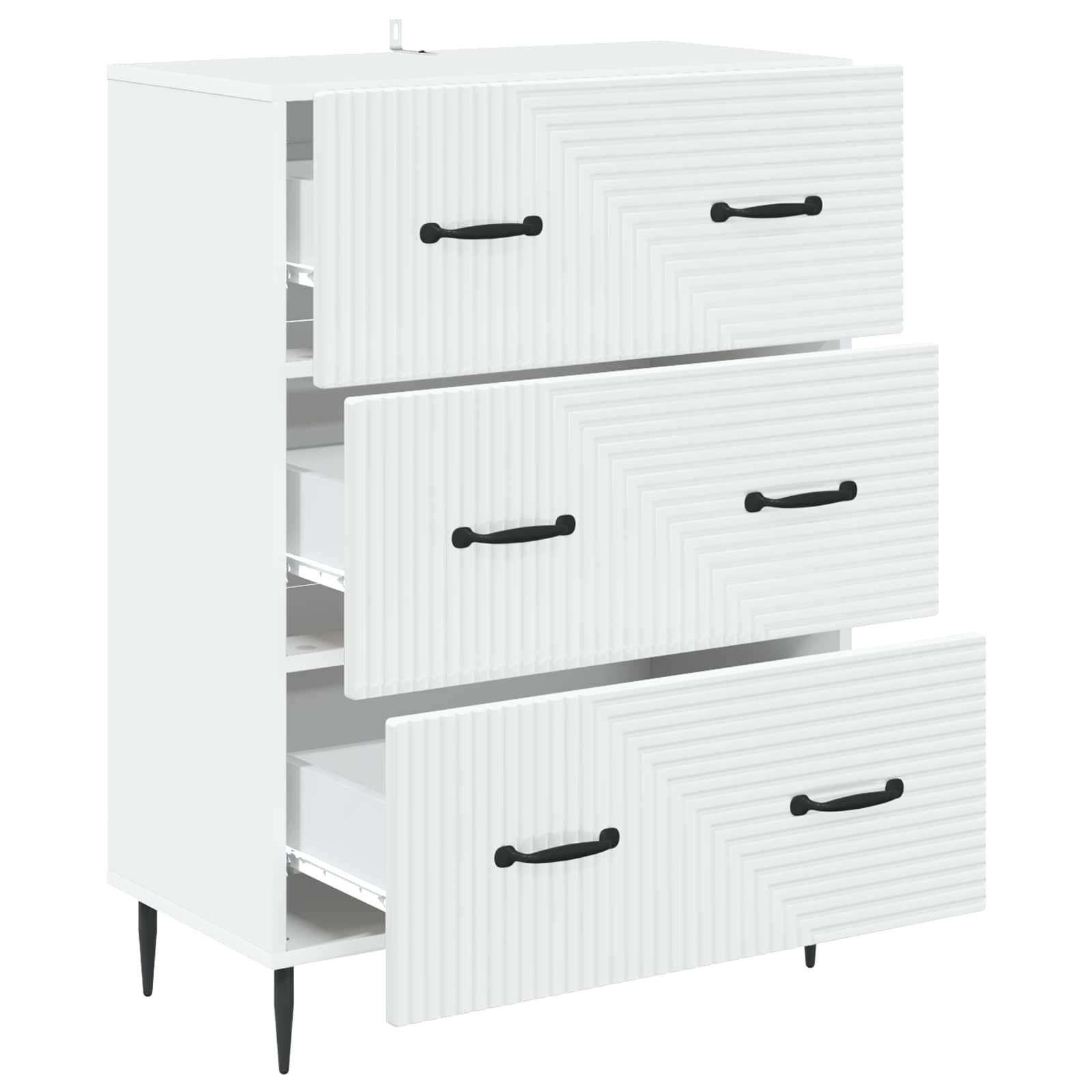 Armoire à tiroirs Blanc 66 x 34,5 x 89,5 cm Bois d'ingénierie - XIOS