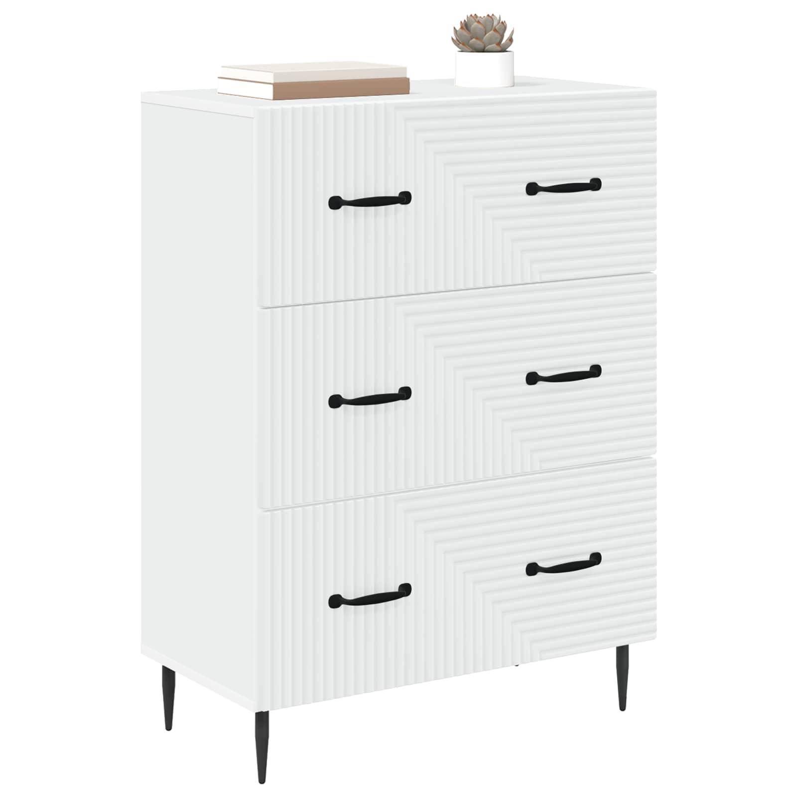 Armoire à tiroirs Blanc 66 x 34,5 x 89,5 cm Bois d'ingénierie - XIOS