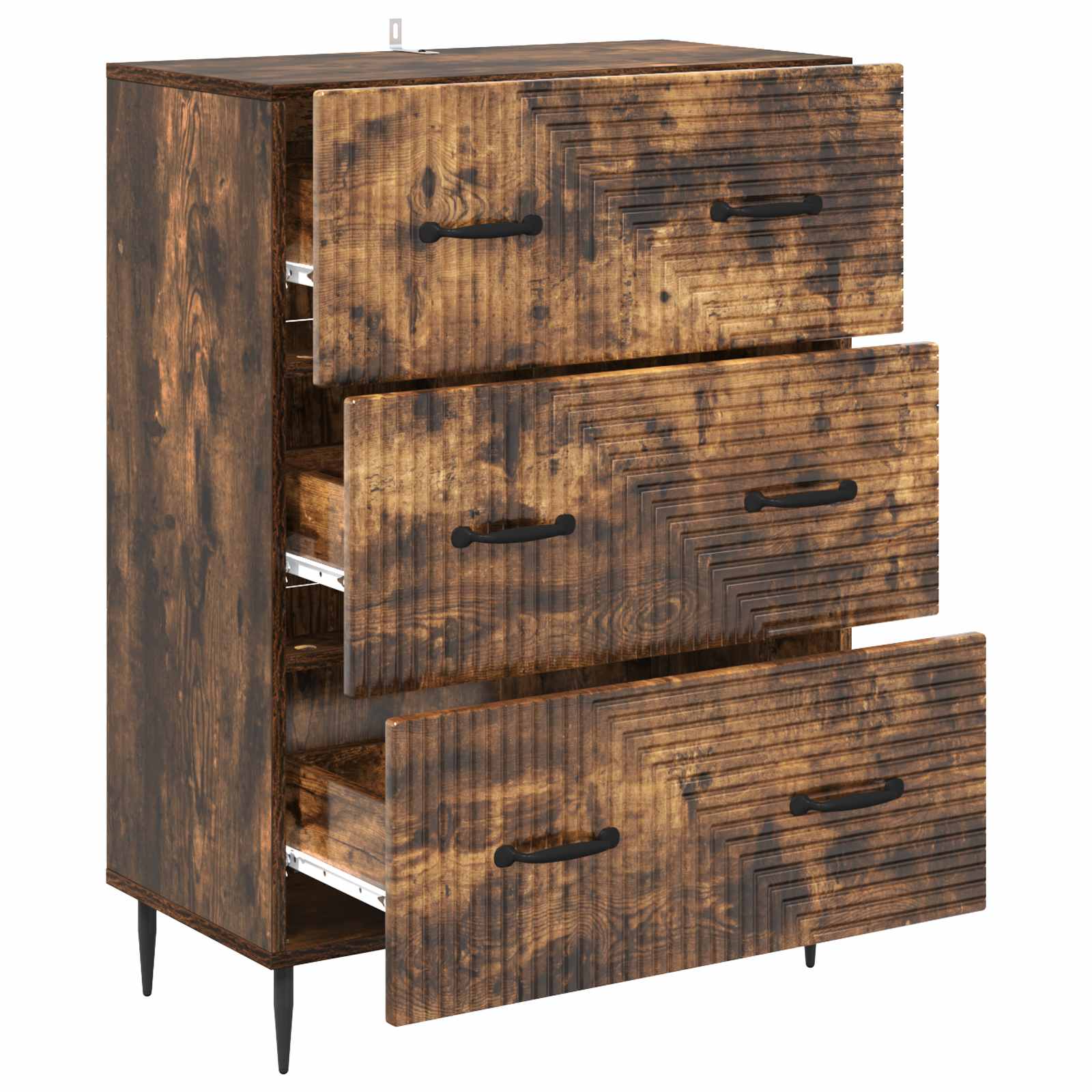 Armoire à tiroirs Chêne fumé 66 x 34,5 x 89,5 cm - XIOS