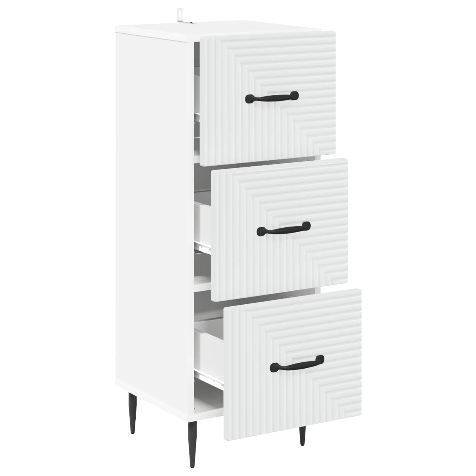 Armoire à tiroirs Blanc 33 x 34,5 x 89,5 cm Bois d'ingénierie - XIOS