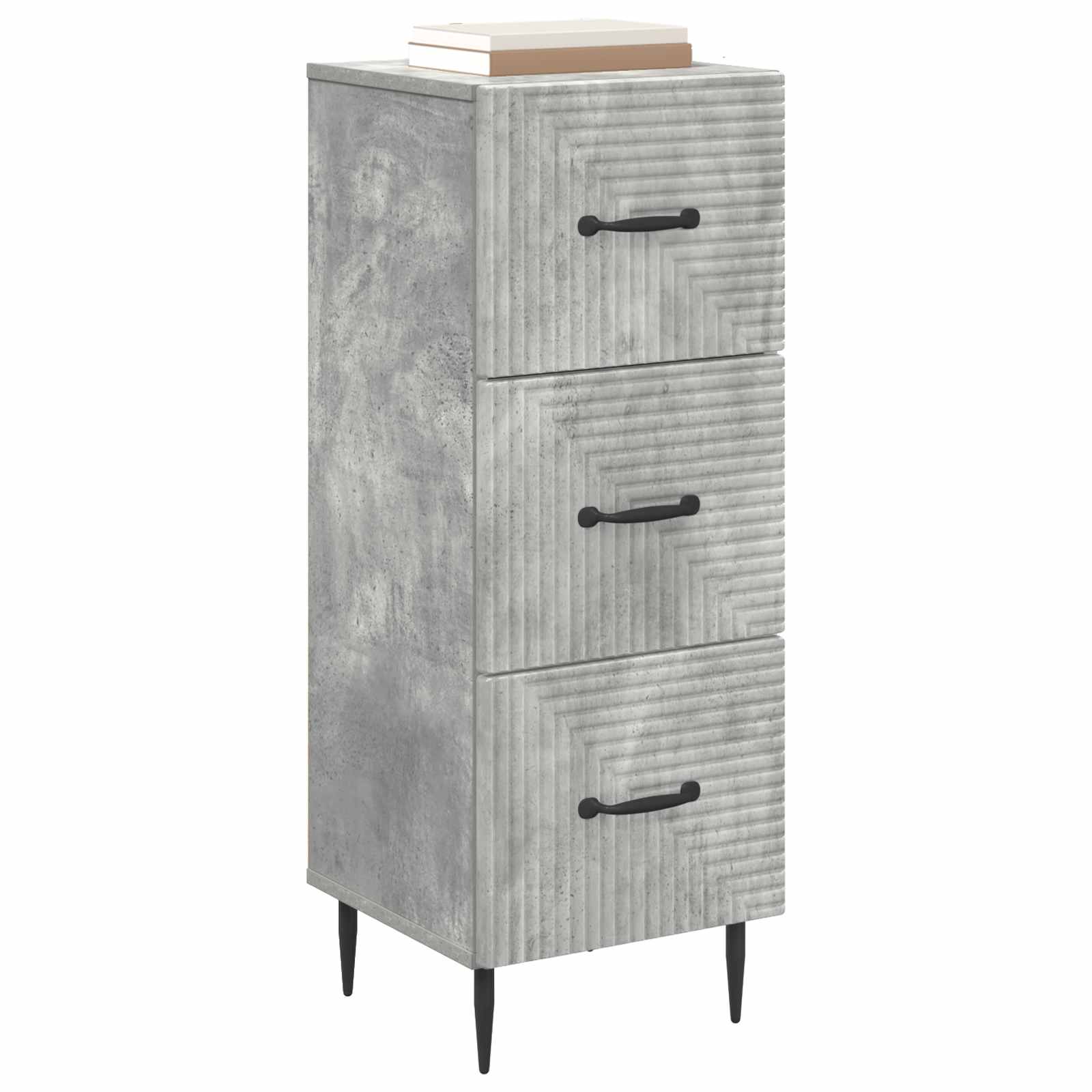 Armoire à tiroirs Gris béton 33 x 34,5 x 89,5 cm - XIOS