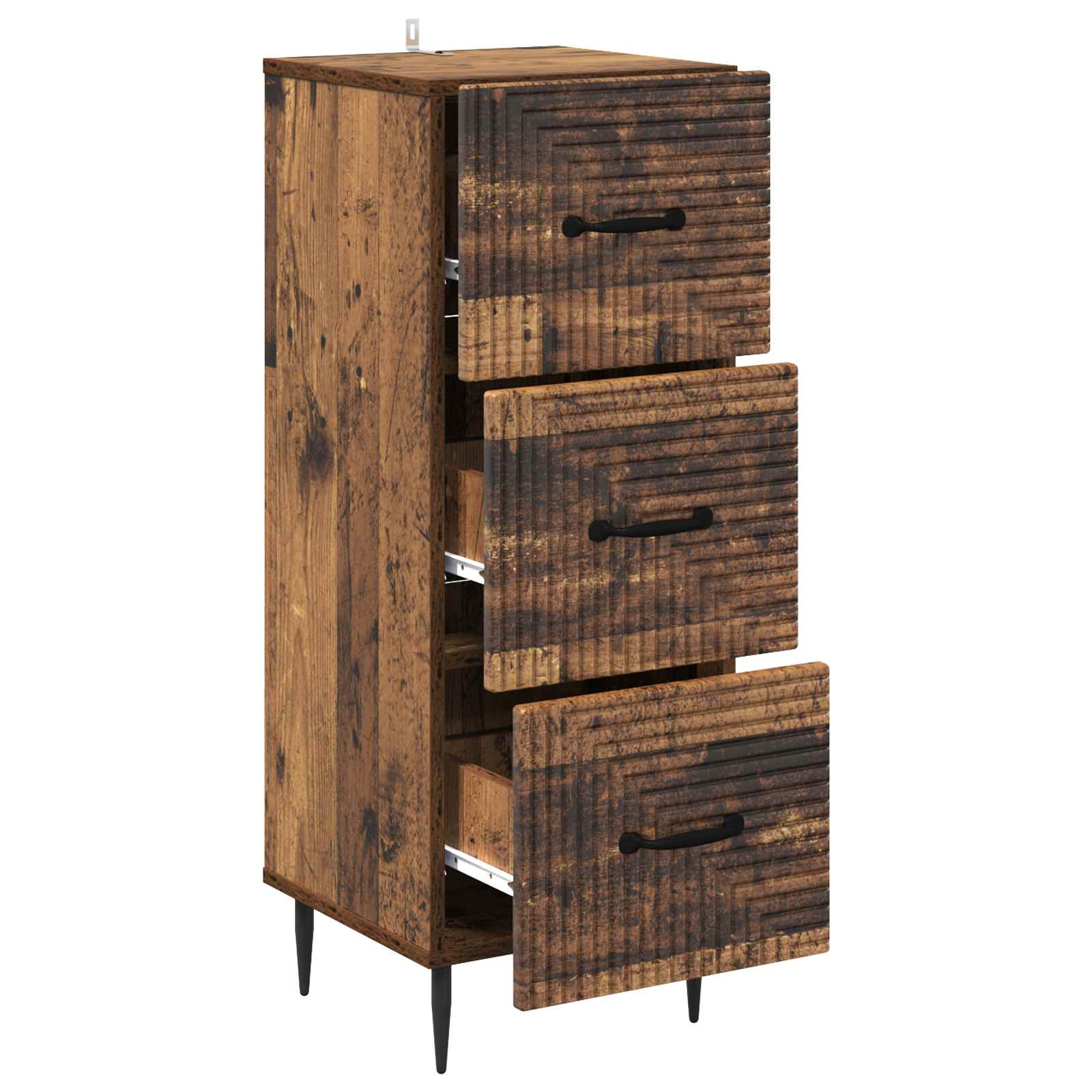 Armoire à tiroirs Bois ancien 33 x 34,5 x 89,5 cm - XIOS