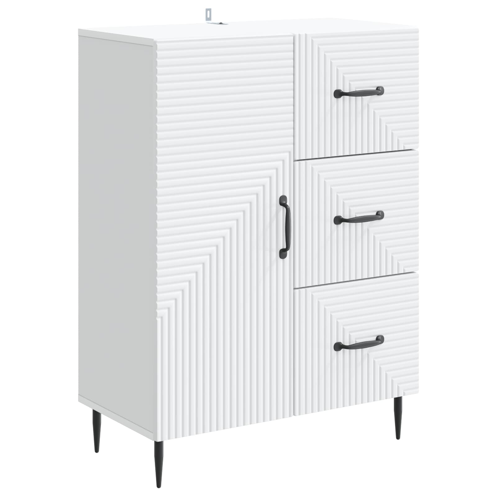 Buffet avec tiroir Blanc 66 x 34,5 x 89,5 cm Bois d'ingénierie - XIOS