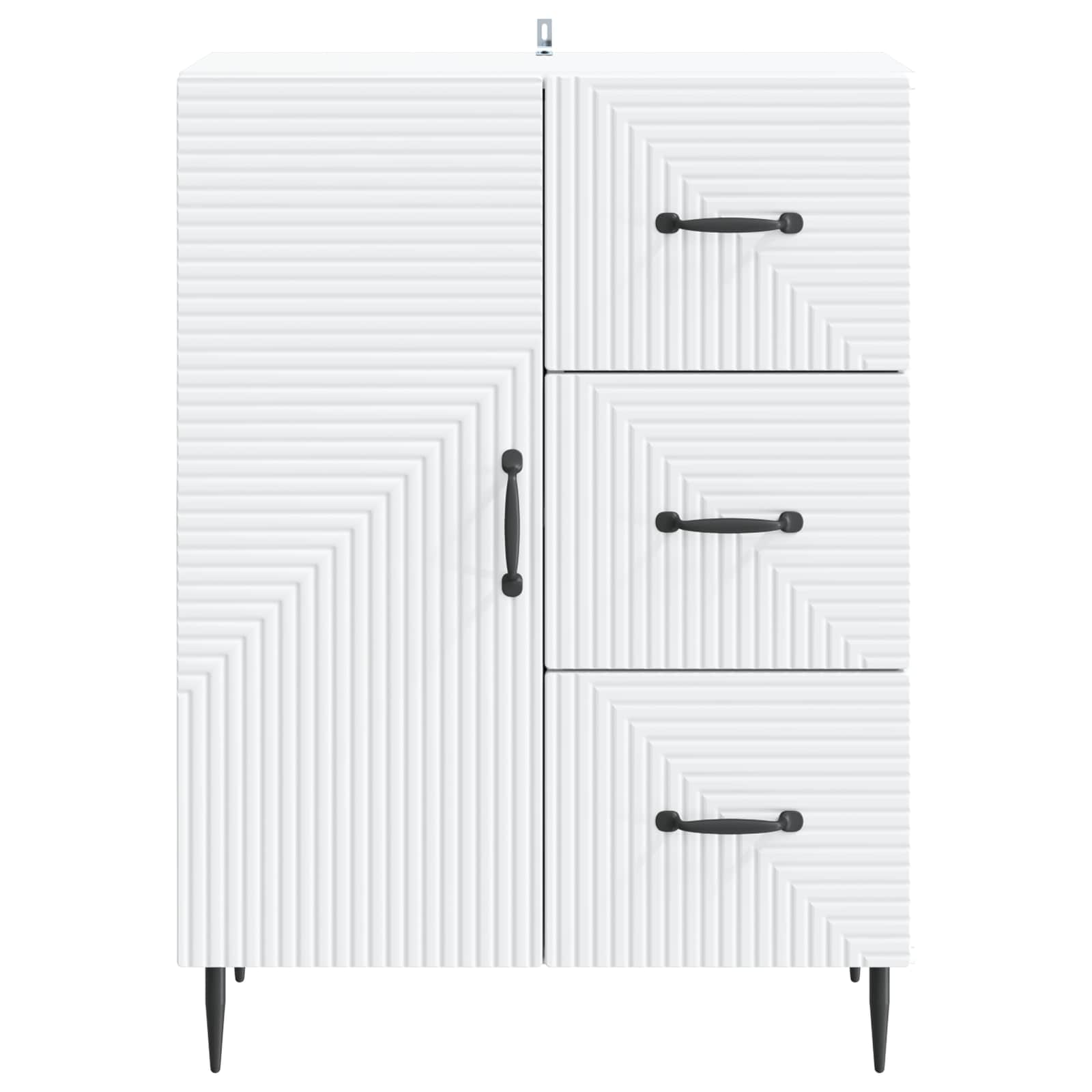 Buffet avec tiroir Blanc 66 x 34,5 x 89,5 cm Bois d'ingénierie - XIOS