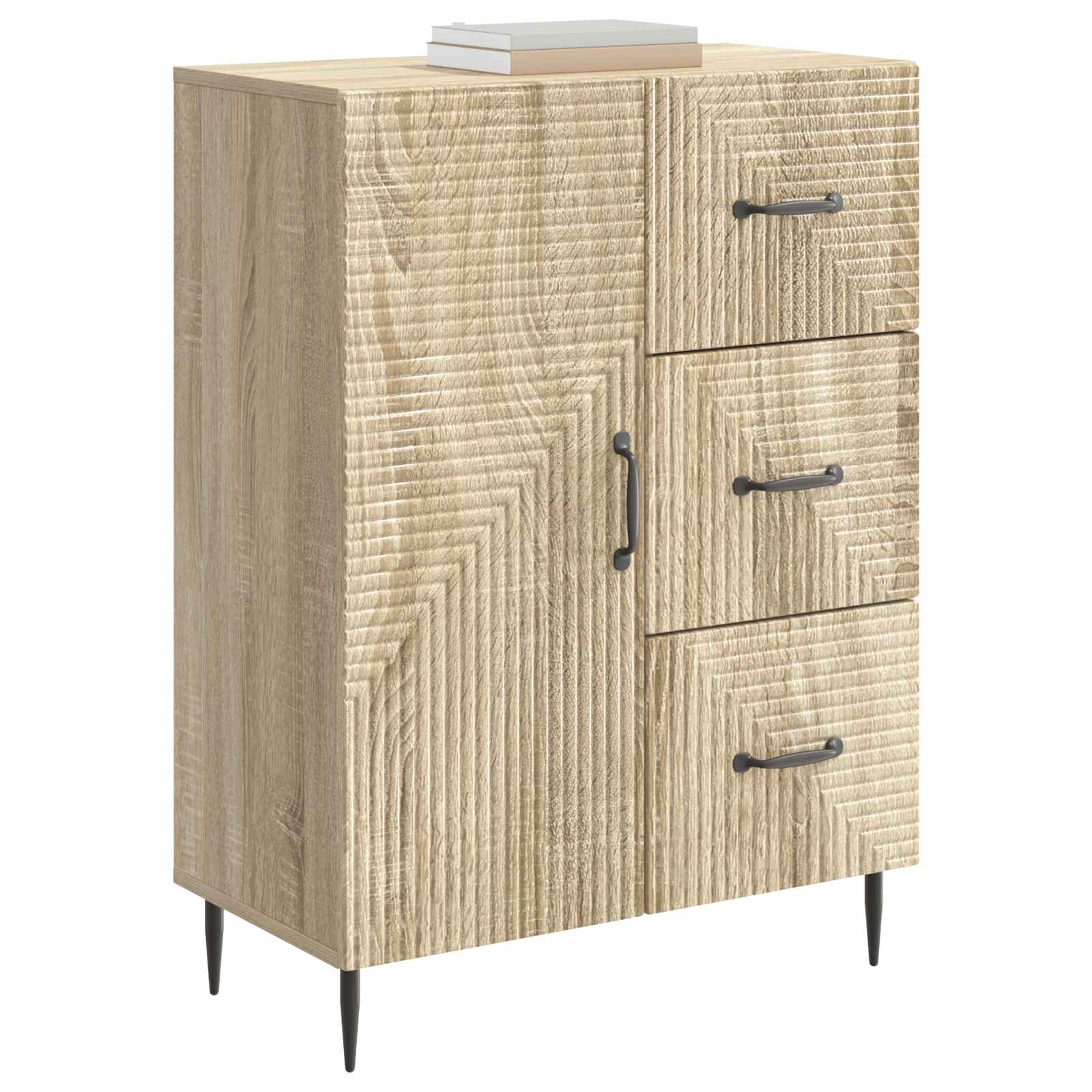Buffet Chêne Sonoma 66 x 34,5 x 89,5 cm Bois d'ingénierie - XIOS