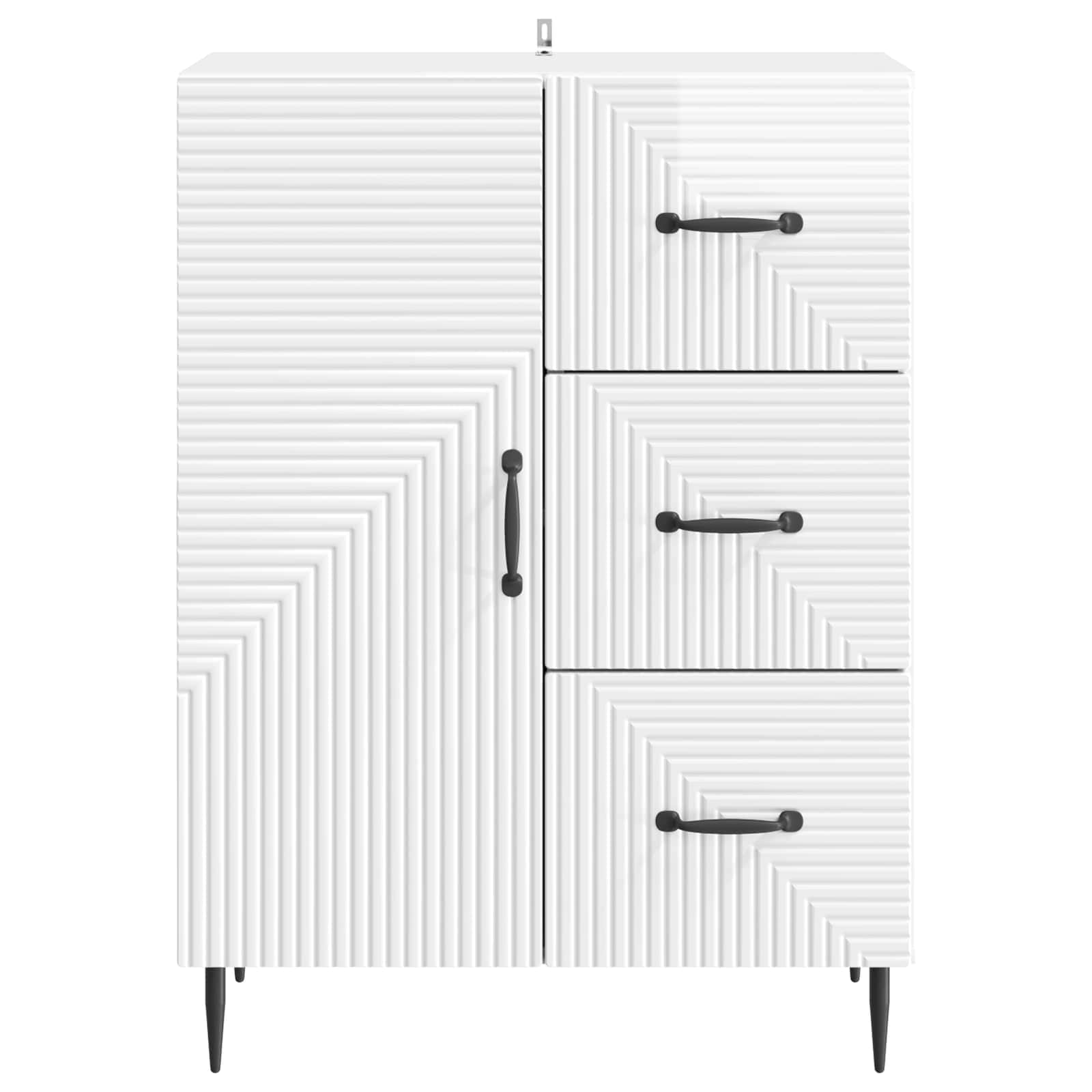 Buffet Blanc brillant 66 x 34,5 x 89,5 cm Bois d'ingénierie - XIOS