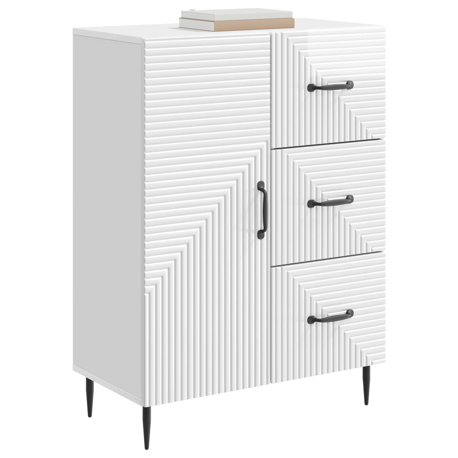 Buffet Blanc brillant 66 x 34,5 x 89,5 cm Bois d'ingénierie - XIOS