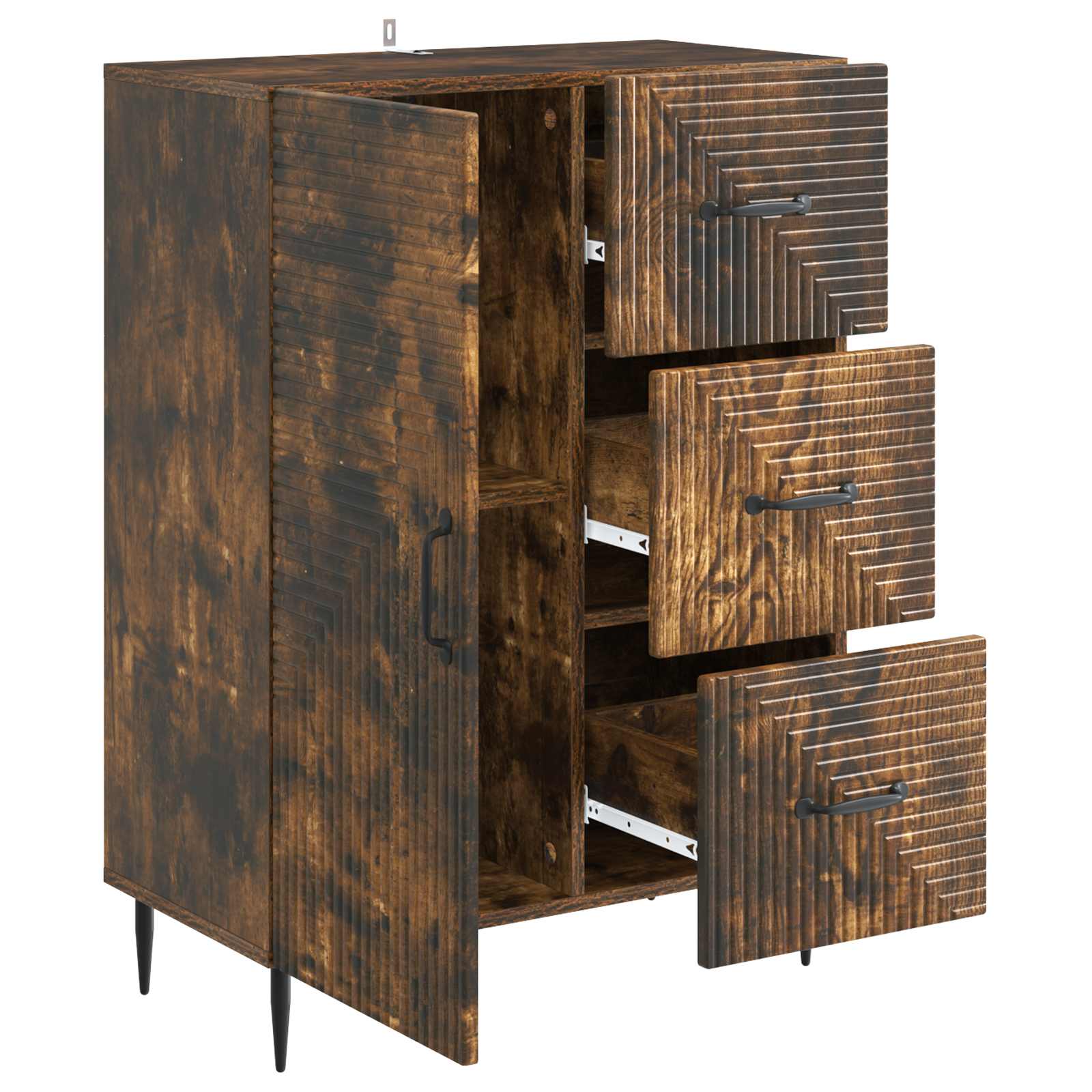 Buffet Chêne fumé 66 x 34,5 x 89,5 cm Bois d'ingénierie - XIOS