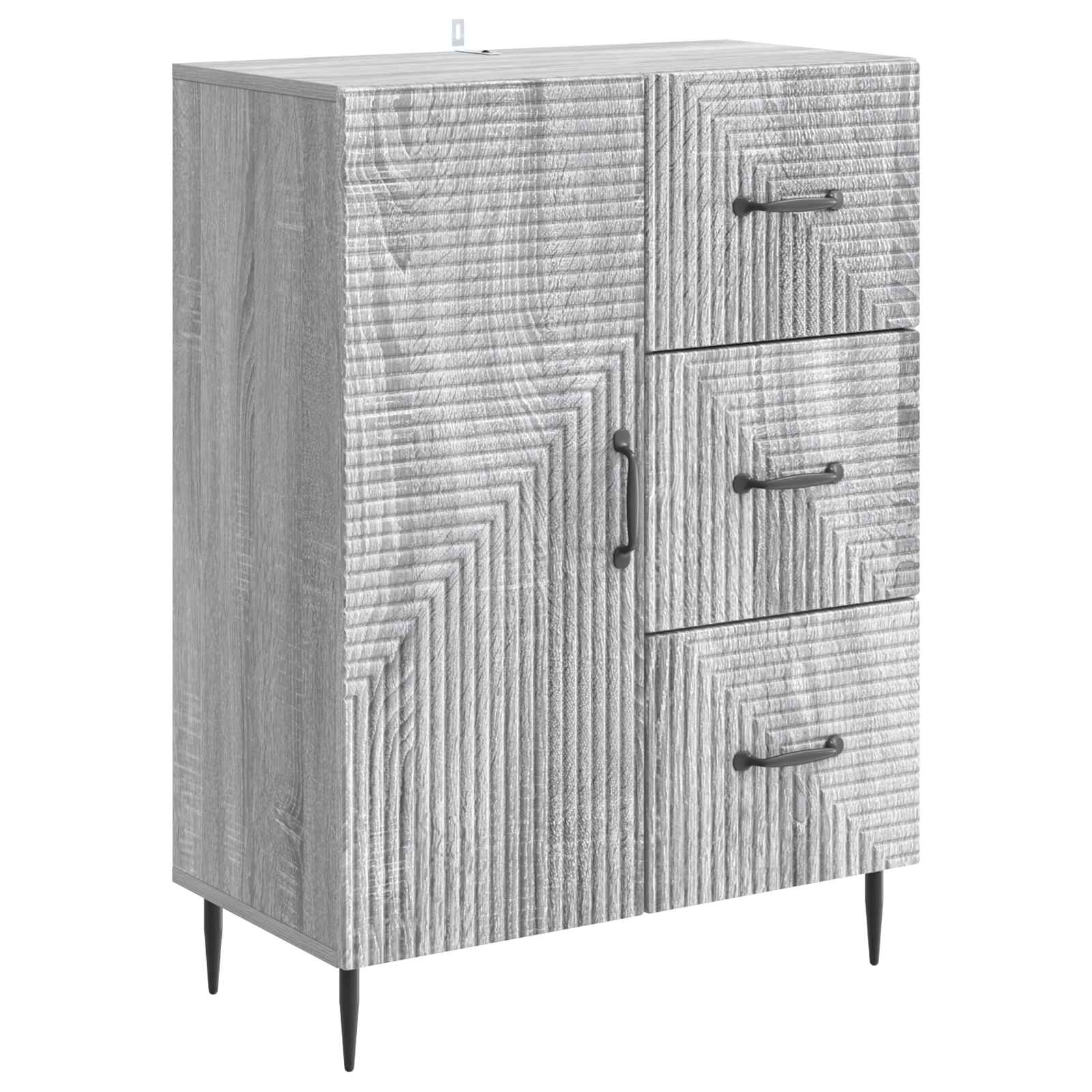 Buffet Sonoma gris 66 x 34,5 x 89,5 cm Bois d'ingénierie - XIOS