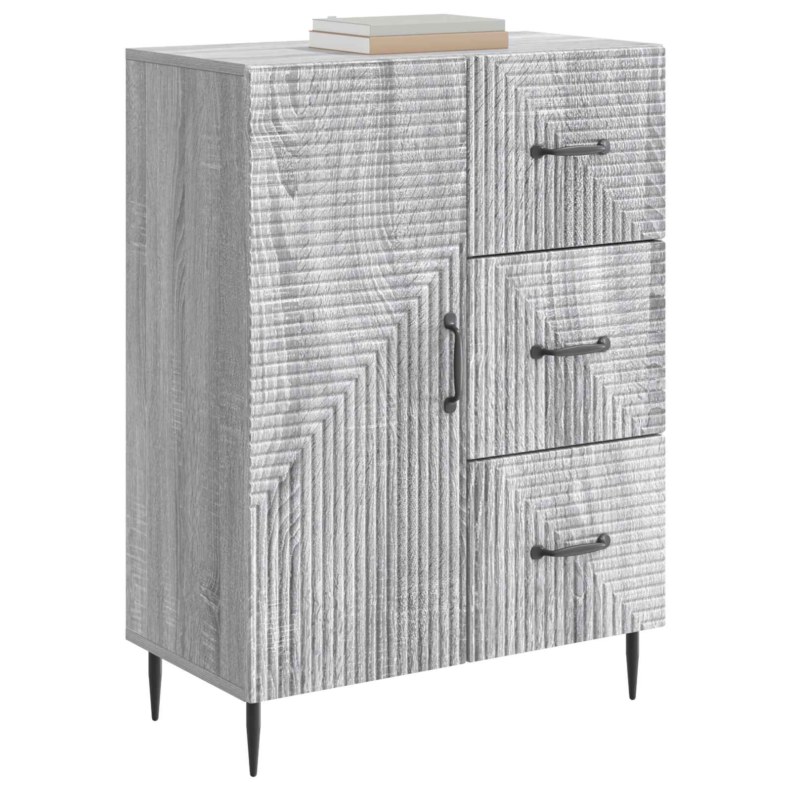 Buffet Sonoma gris 66 x 34,5 x 89,5 cm Bois d'ingénierie - XIOS