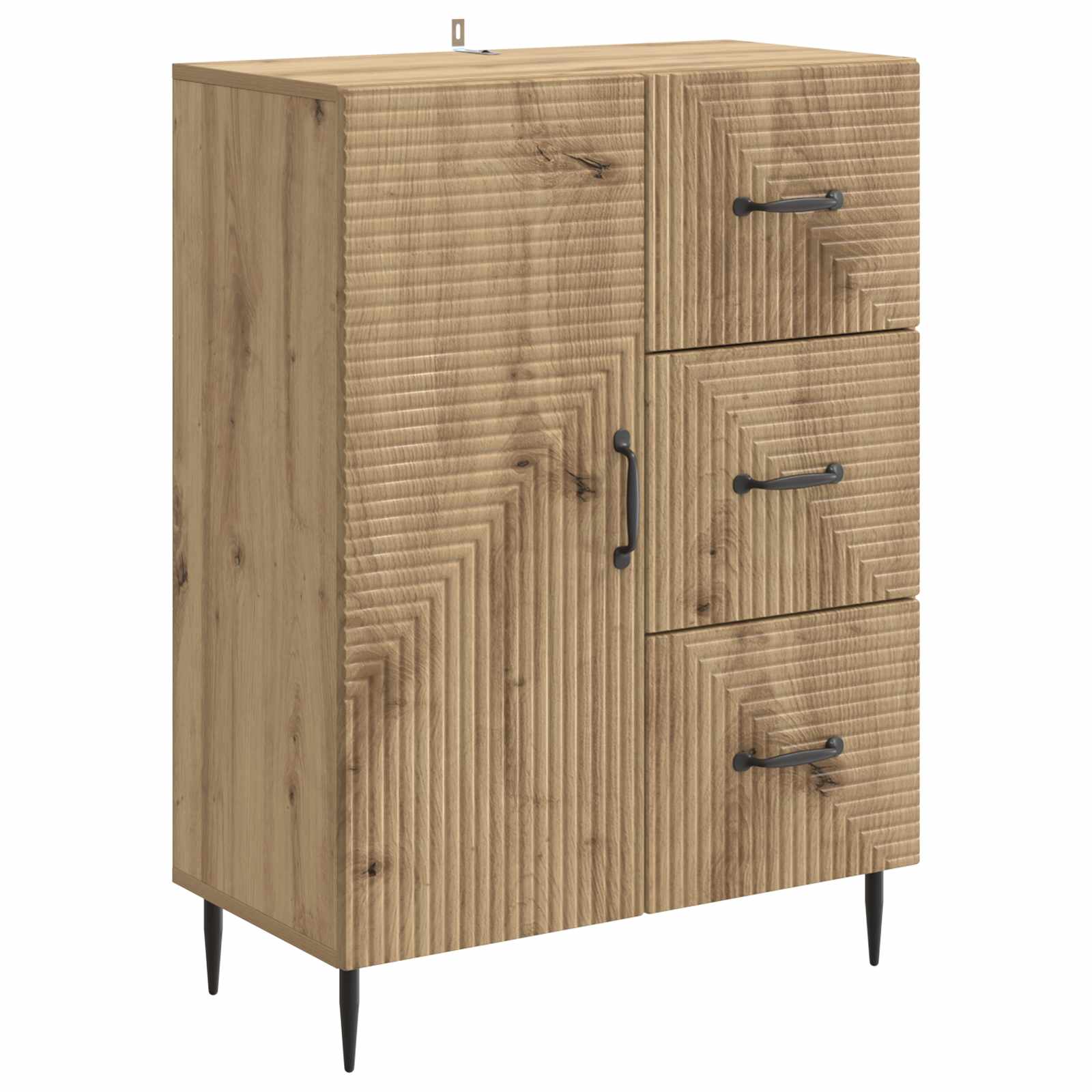 Buffet Chêne artisanal 66 x 34,5 x 89,5 cm Bois d'ingénierie - XIOS