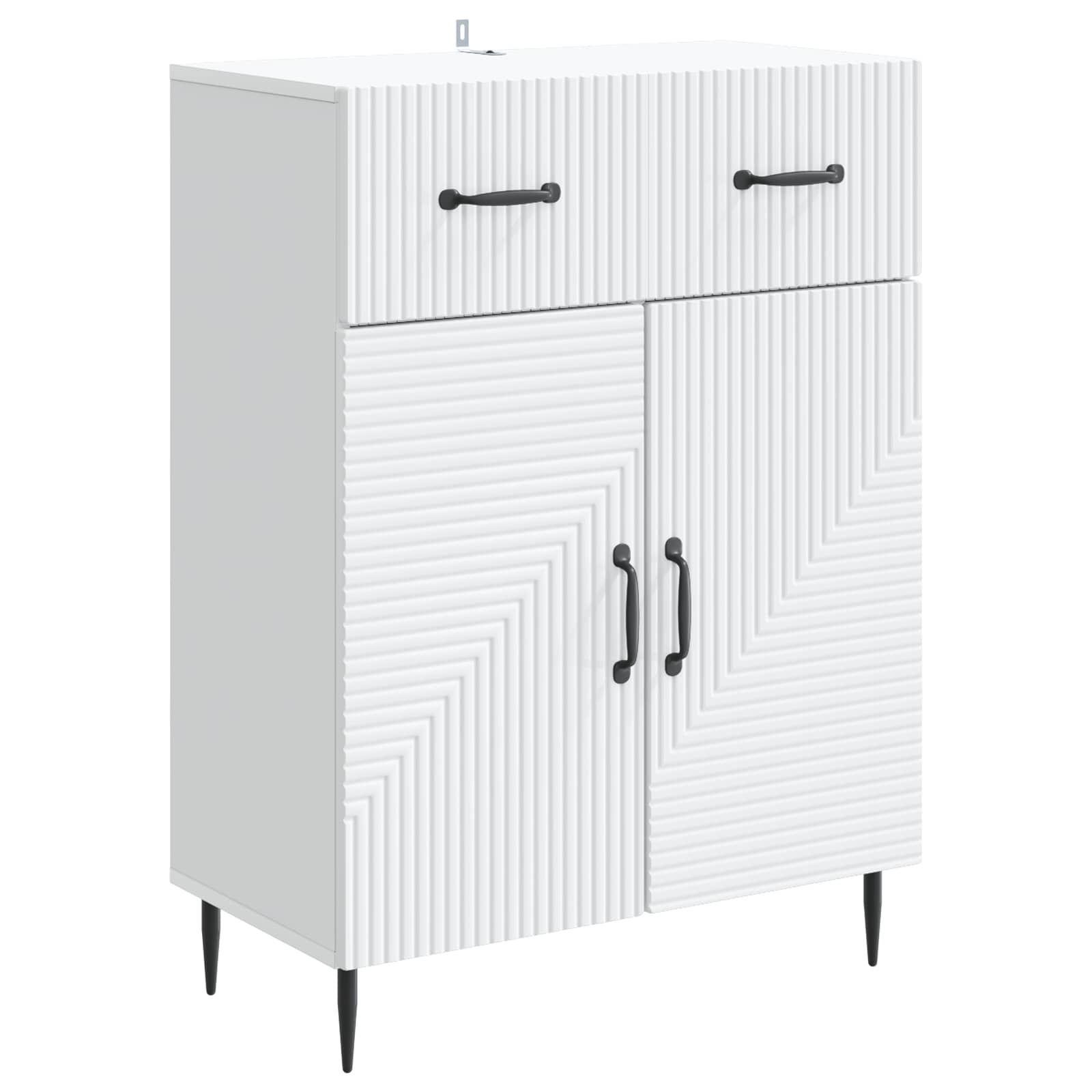 Buffet avec tiroir Blanc 66 x 34,5 x 89,5 cm Bois d'ingénierie - XIOS
