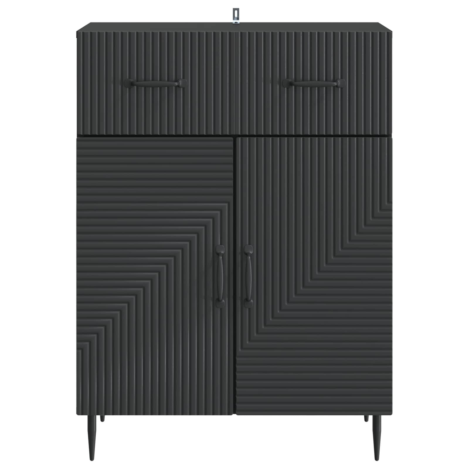 Buffet avec tiroir Noir 66 x 34,5 x 89,5 cm Bois d'ingénierie - XIOS