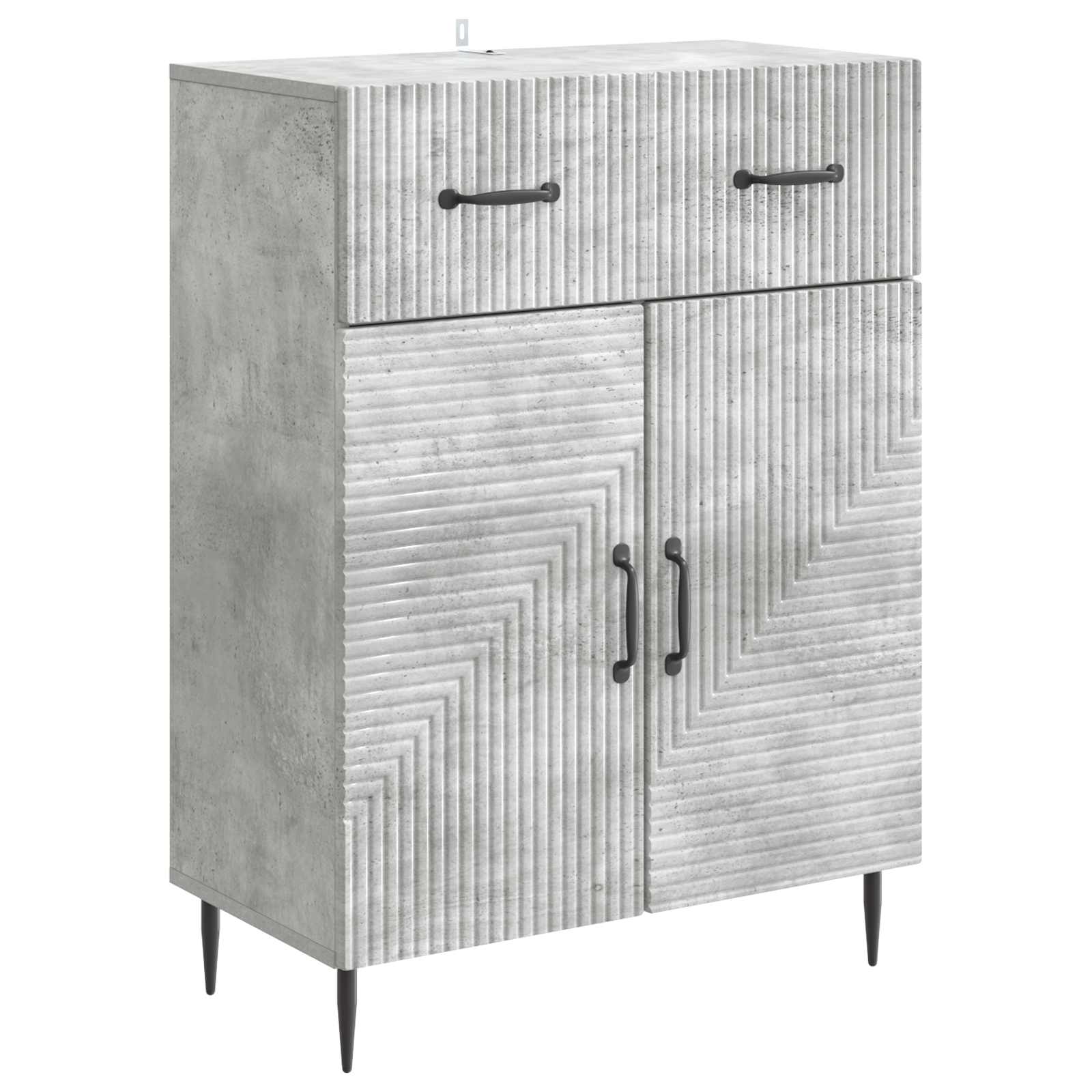 Buffet Gris béton 66 x 34,5 x 89,5 cm Bois d'ingénierie - XIOS