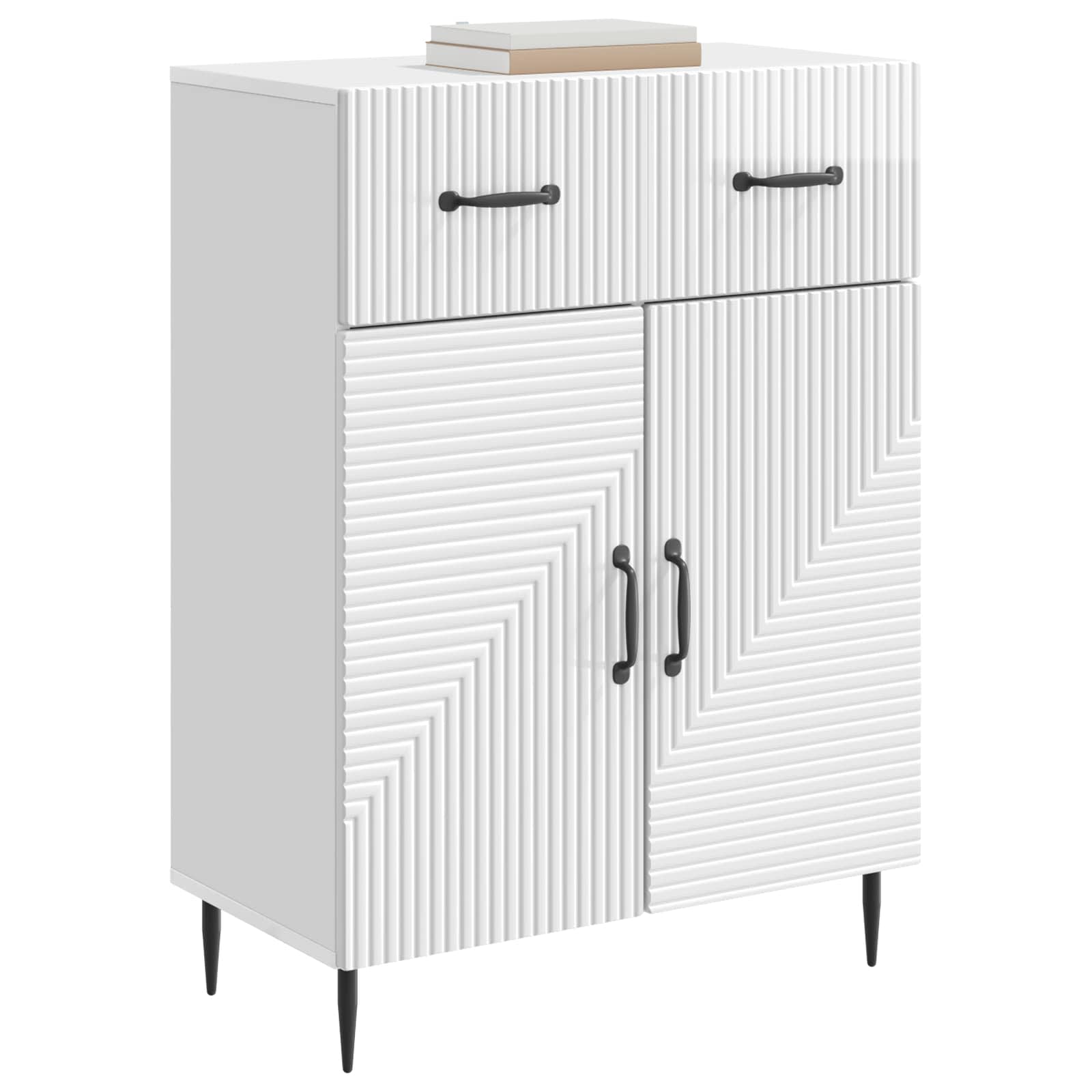 Buffet Blanc brillant 66 x 34,5 x 89,5 cm Bois d'ingénierie - XIOS