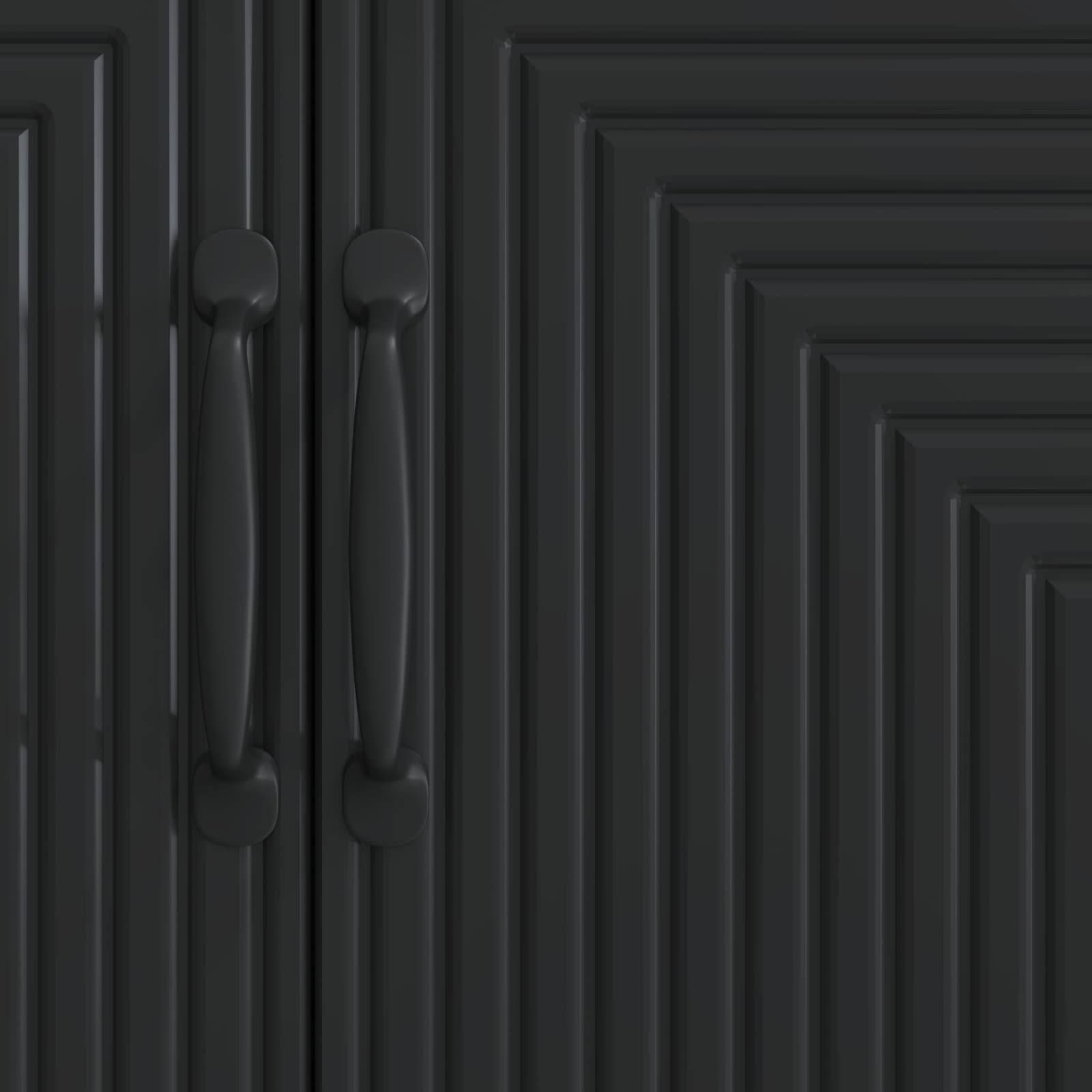 Buffet Noir 89 x 34,5 x 80 cm Bois d'ingénierie - XIOS