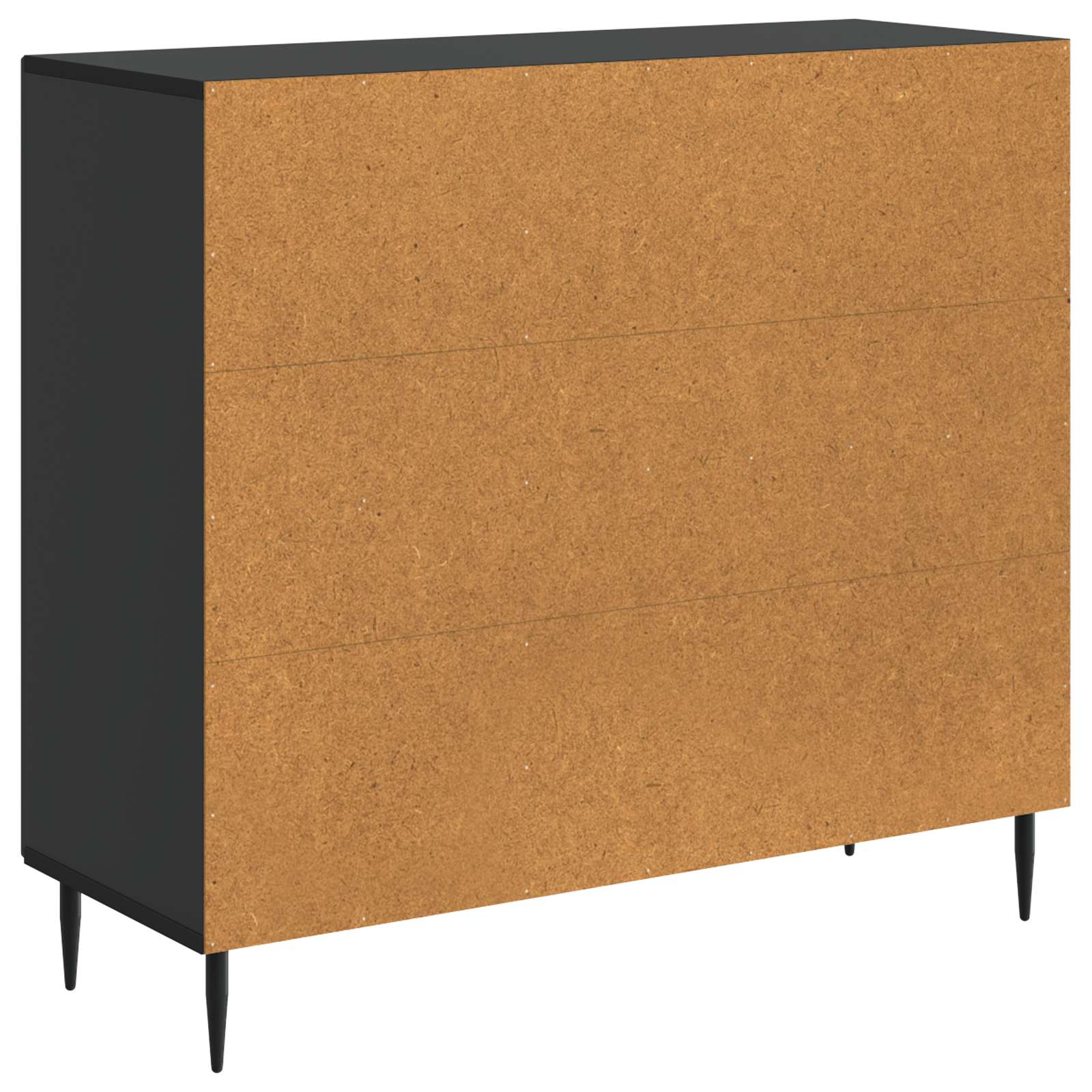Buffet Noir 89 x 34,5 x 80 cm Bois d'ingénierie - XIOS
