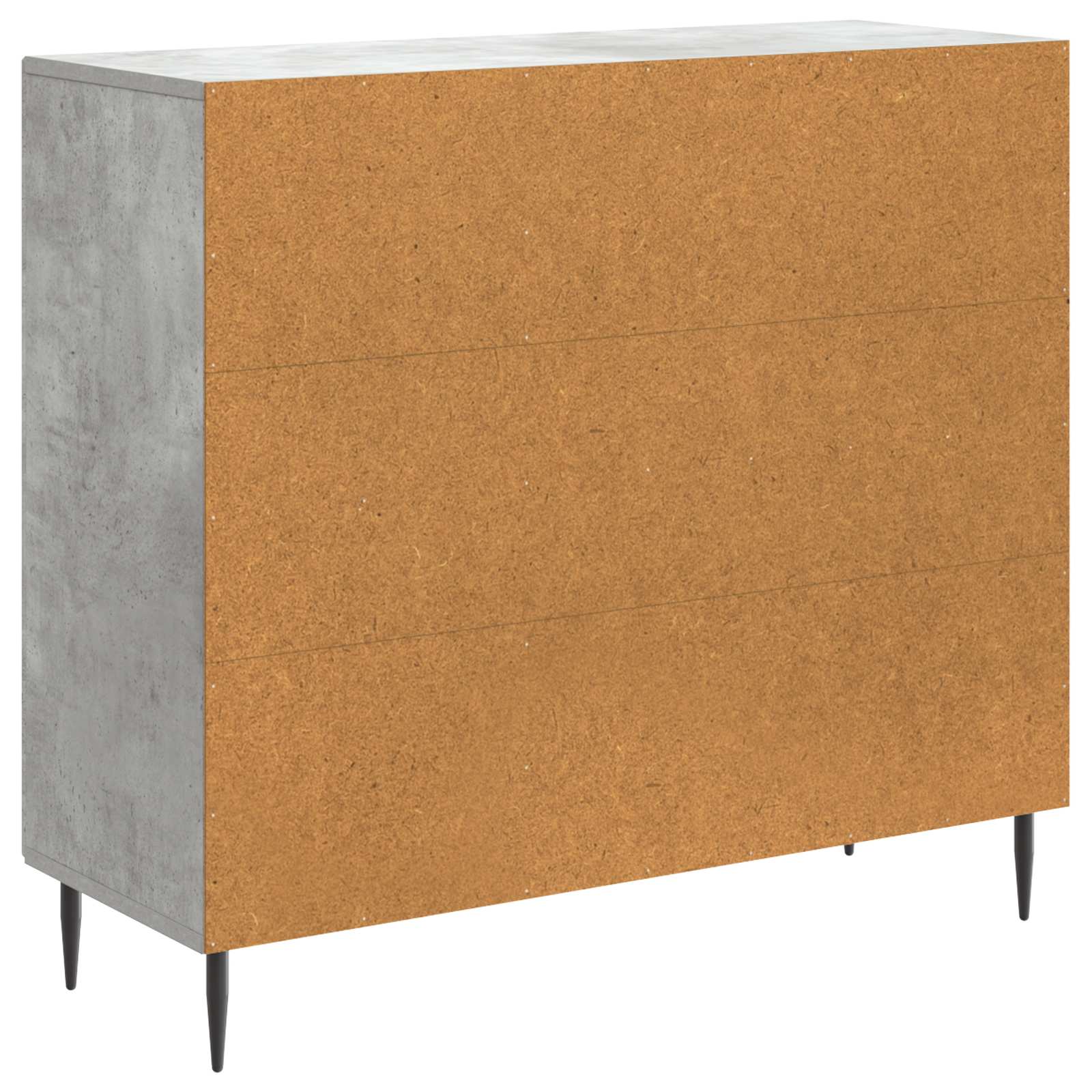 Buffet Gris béton 89 x 34,5 x 80 cm Bois d'ingénierie - XIOS