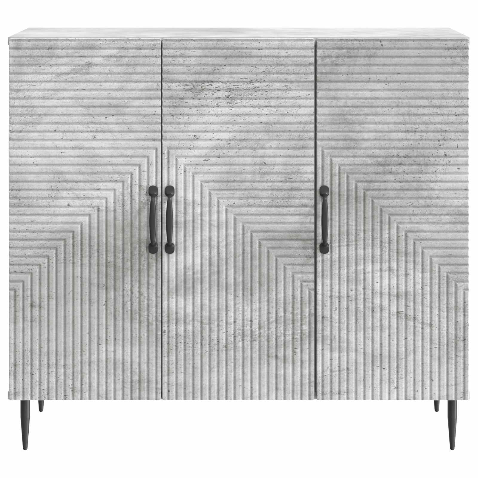 Buffet Gris béton 89 x 34,5 x 80 cm Bois d'ingénierie - XIOS