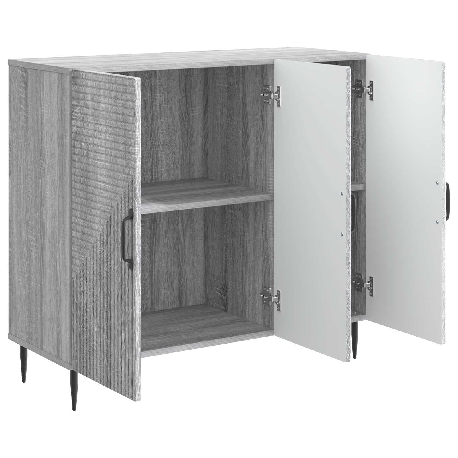 Buffet Sonoma gris 89 x 34,5 x 80 cm Bois d'ingénierie - XIOS
