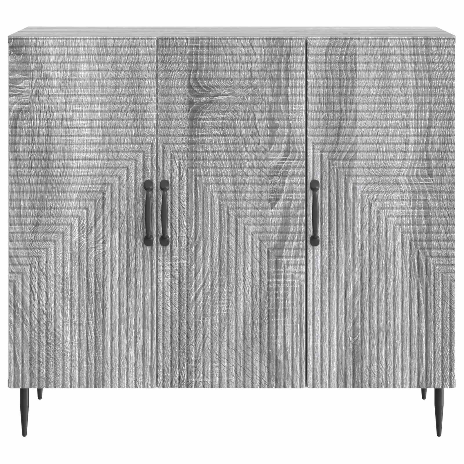 Buffet Sonoma gris 89 x 34,5 x 80 cm Bois d'ingénierie - XIOS