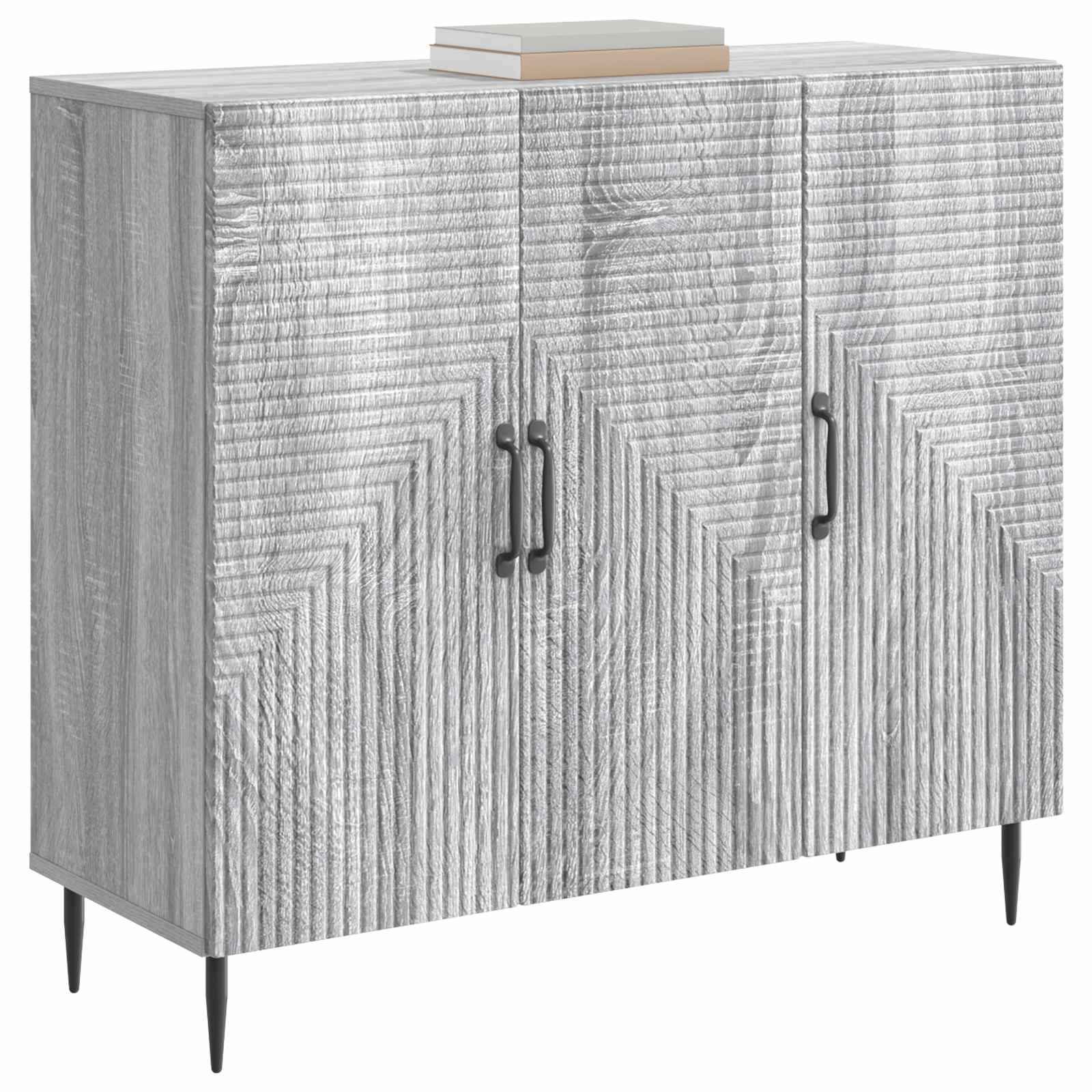 Buffet Sonoma gris 89 x 34,5 x 80 cm Bois d'ingénierie - XIOS