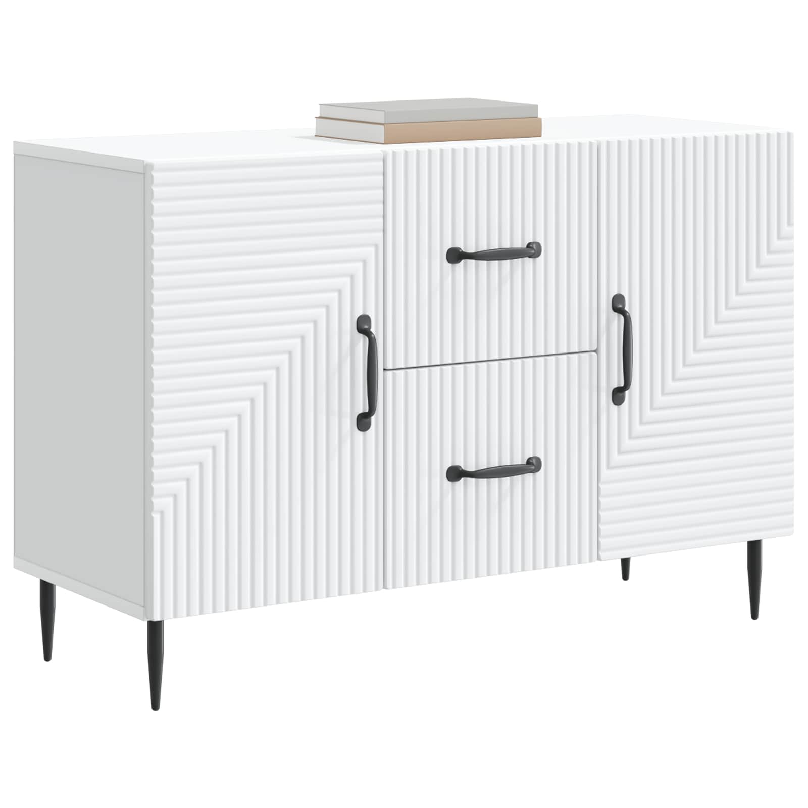 Buffet avec tiroir Blanc 89 x 34,5 x 60 cm Bois d'ingénierie - XIOS