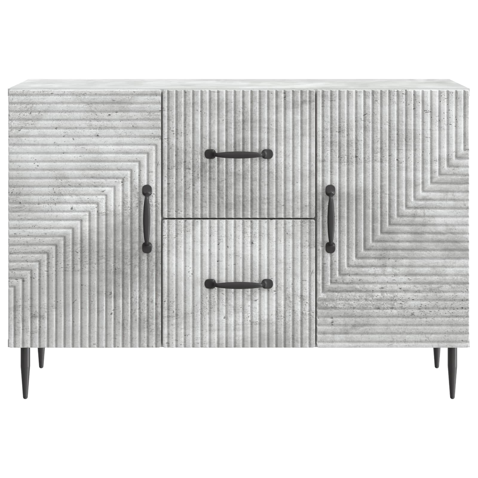Buffet Gris béton 89 x 34,5 x 60 cm Bois d'ingénierie - XIOS
