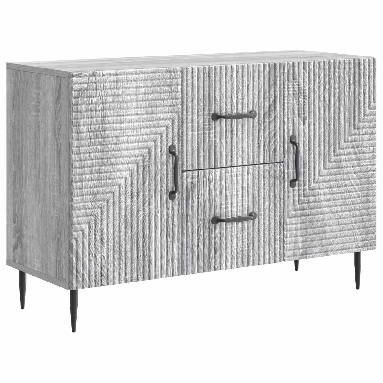 Buffet Sonoma gris 89 x 34,5 x 60 cm Bois d'ingénierie - XIOS