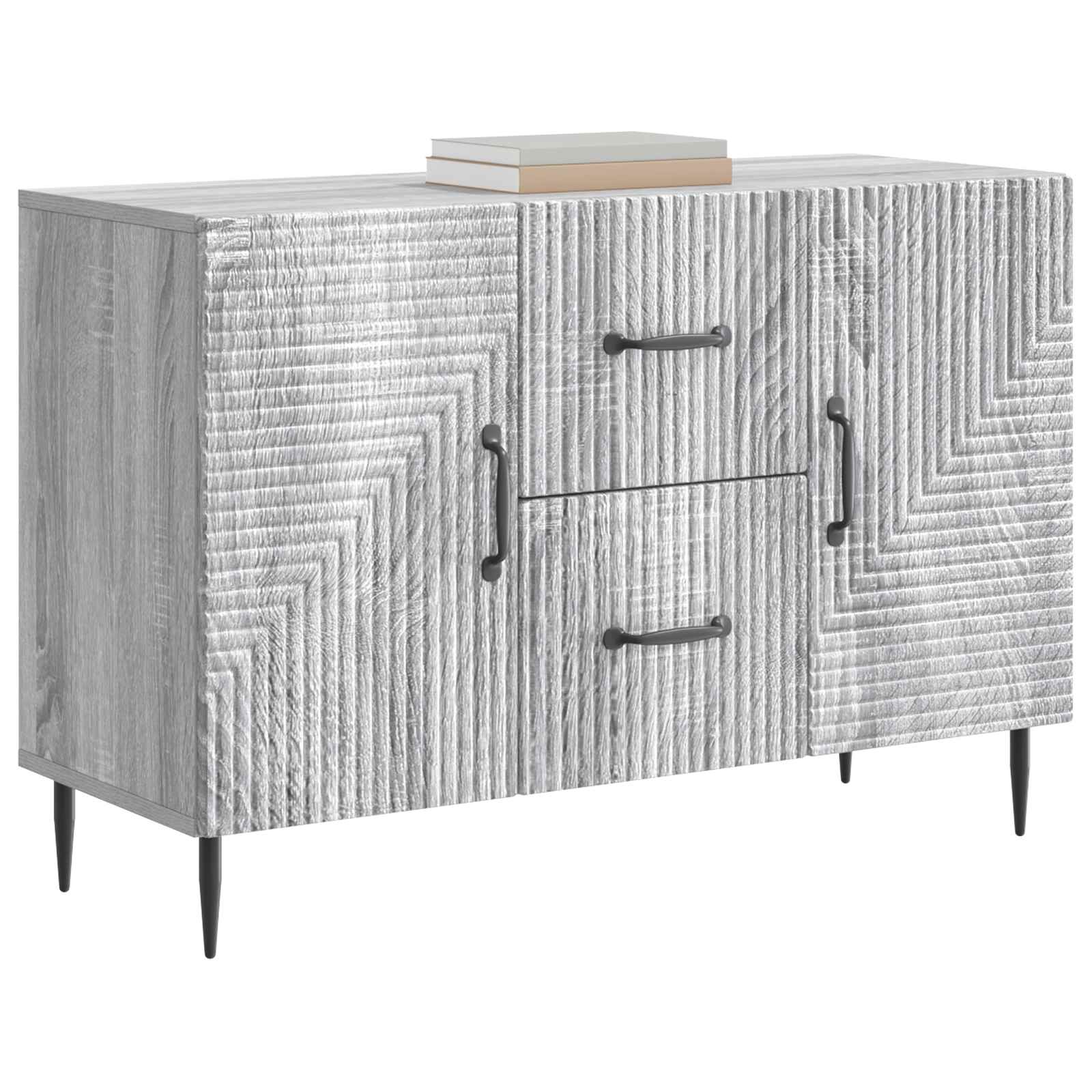 Buffet Sonoma gris 89 x 34,5 x 60 cm Bois d'ingénierie - XIOS