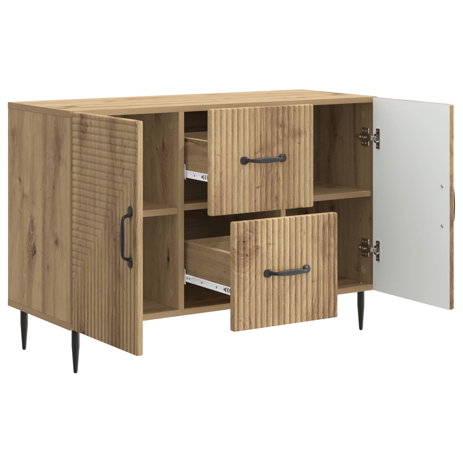 Buffet Chêne artisanal 89 x 34,5 x 60 cm Bois d'ingénierie - XIOS