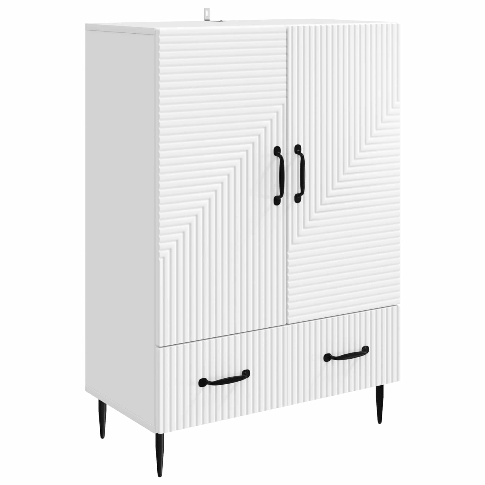 Buffet avec tiroir Blanc 66 x 34,5 x 95 cm Bois d'ingénierie - XIOS