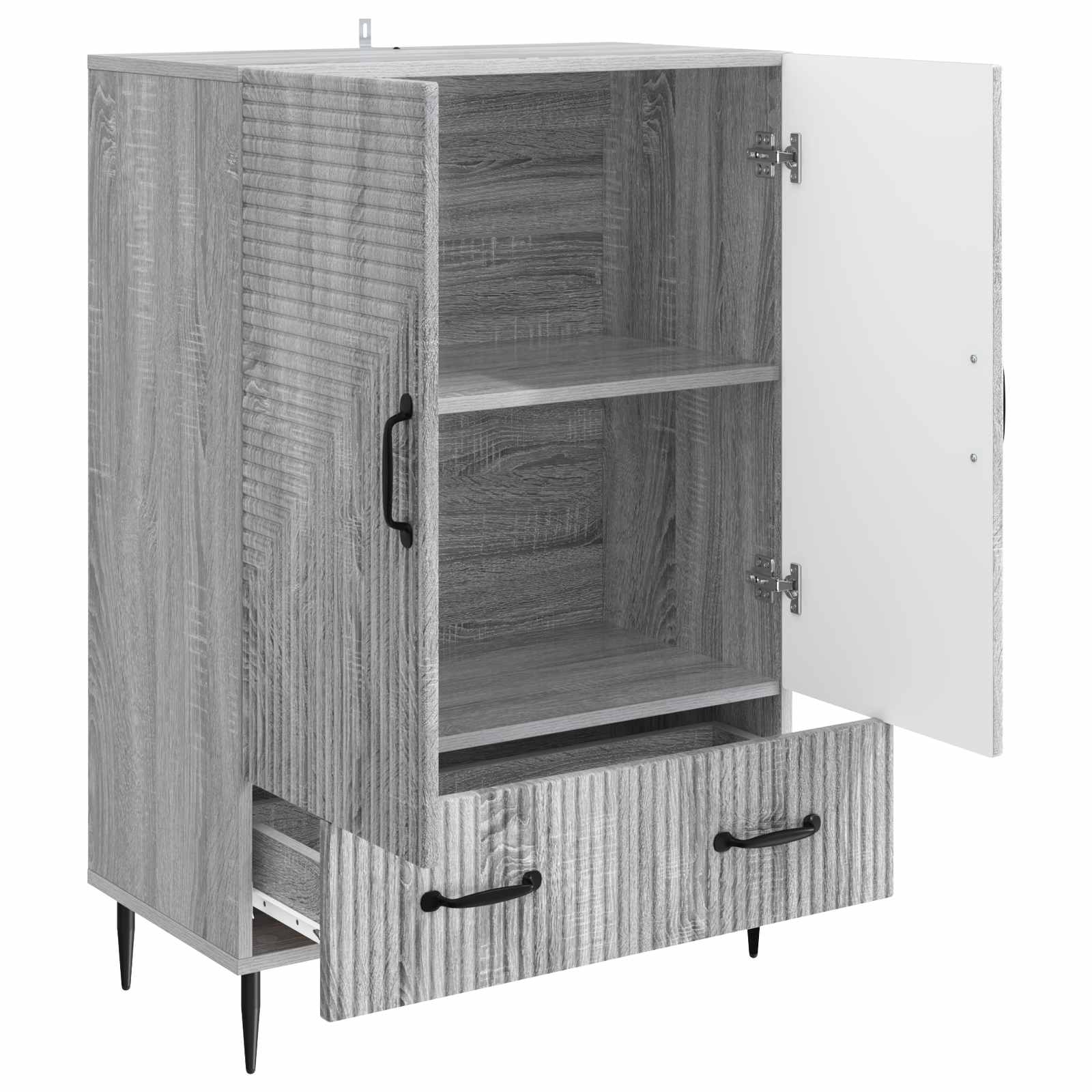 Buffet Sonoma gris 66 x 34,5 x 95 cm Bois d'ingénierie - XIOS