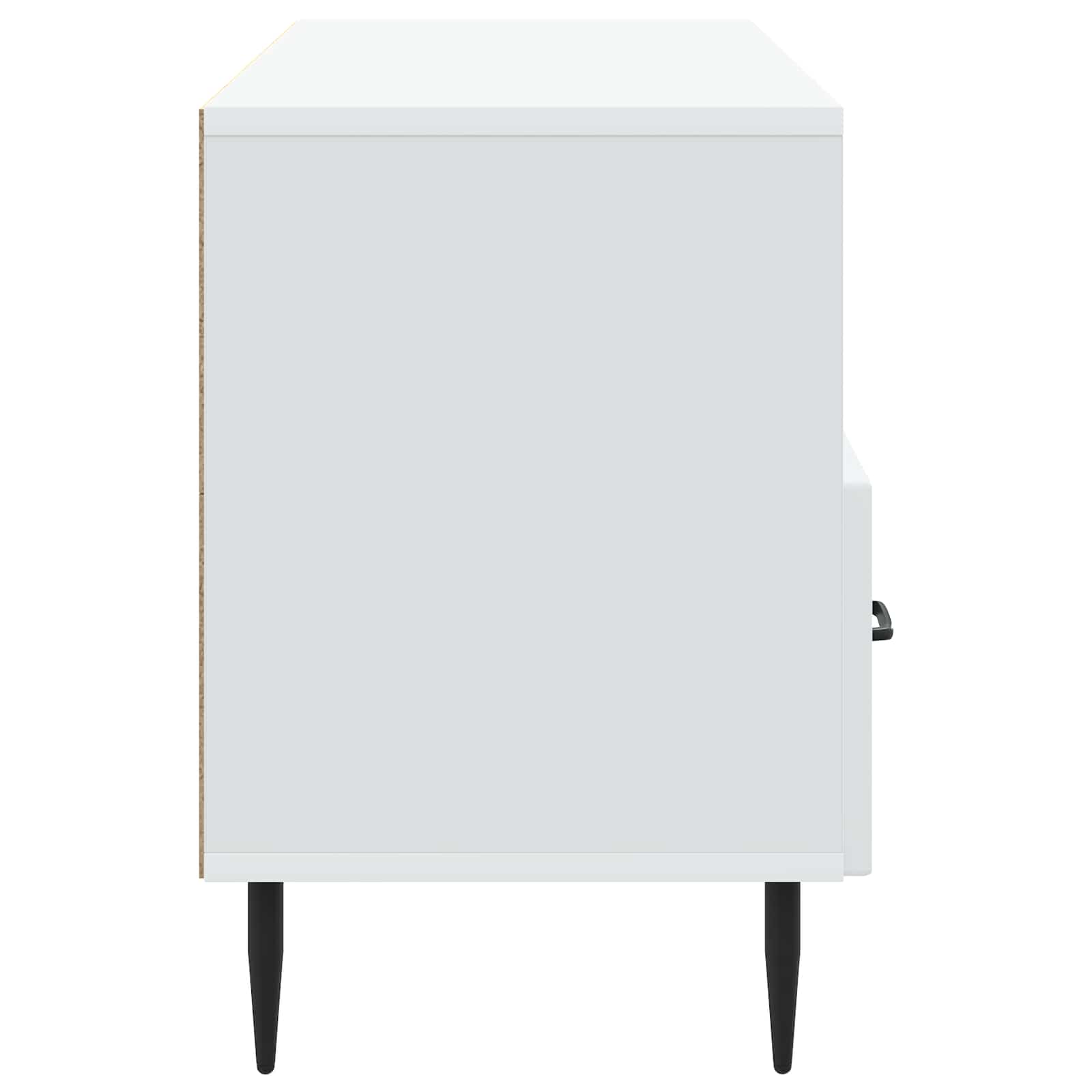Meuble TV Blanc 102 x 34,5 x 50 cm Bois d'ingénierie - XIOS