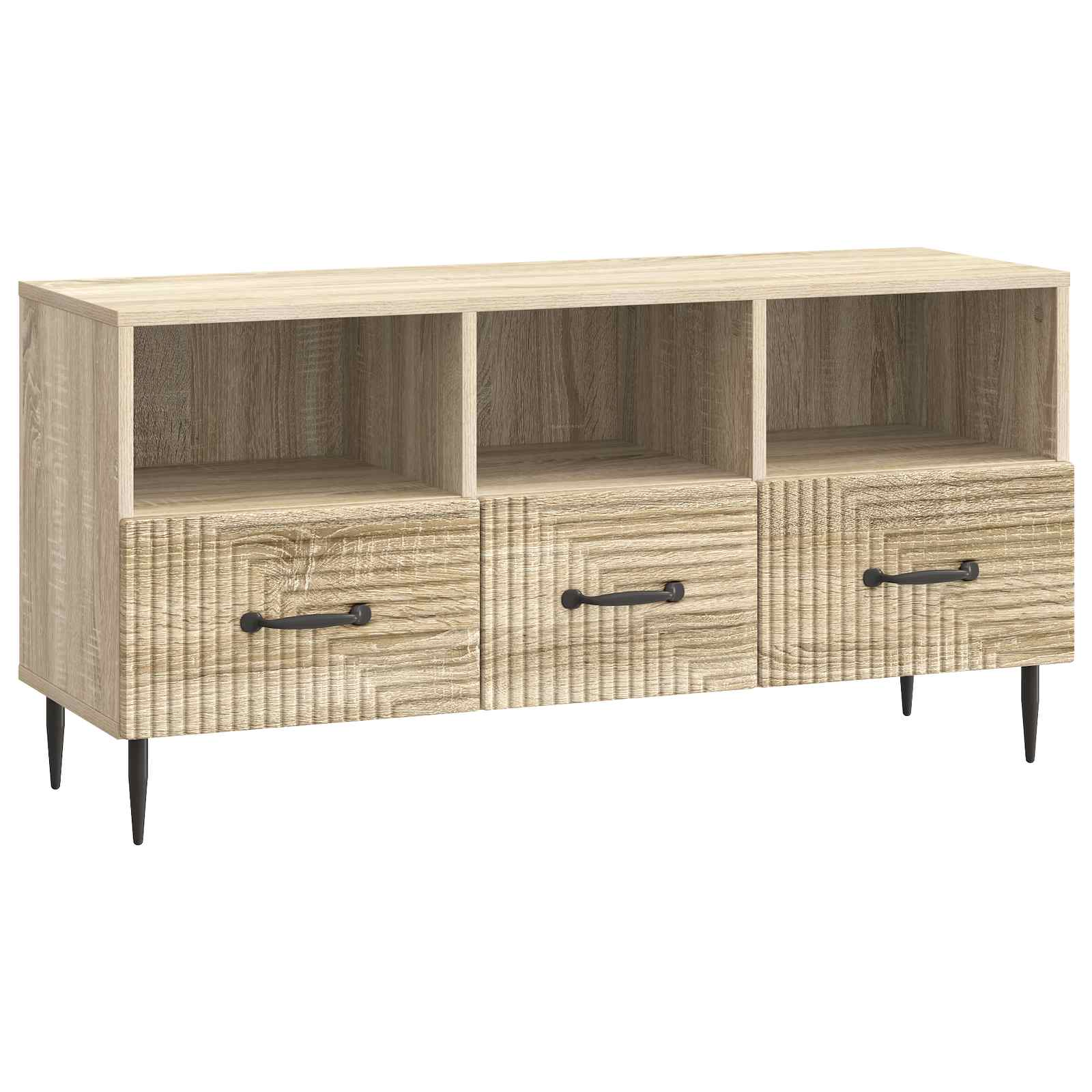 Meuble TV Chêne Sonoma 102 x 34,5 x 50 cm Bois d'ingénierie - XIOS