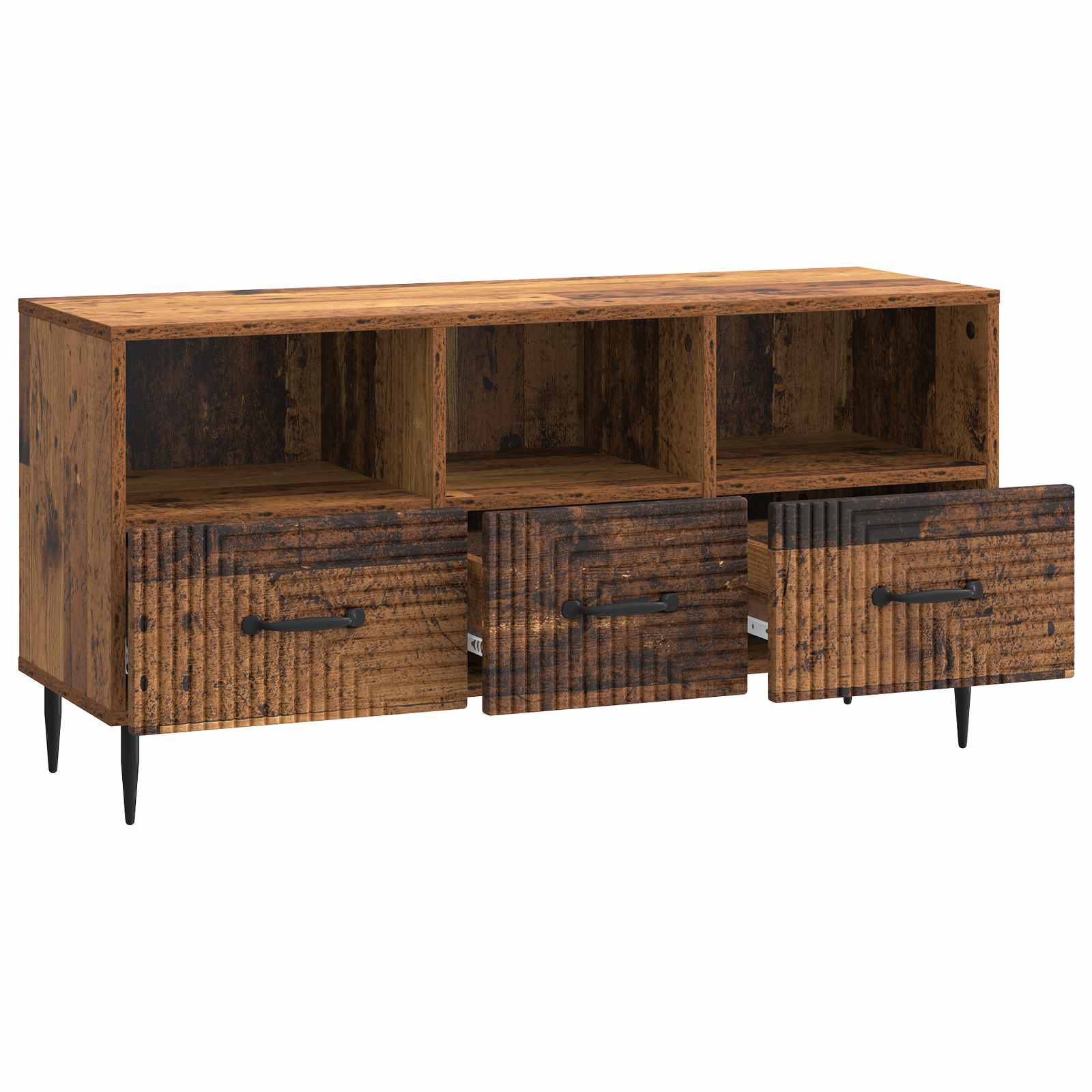 Meuble TV Bois ancien 102 x 34,5 x 50 cm Bois d'ingénierie - XIOS