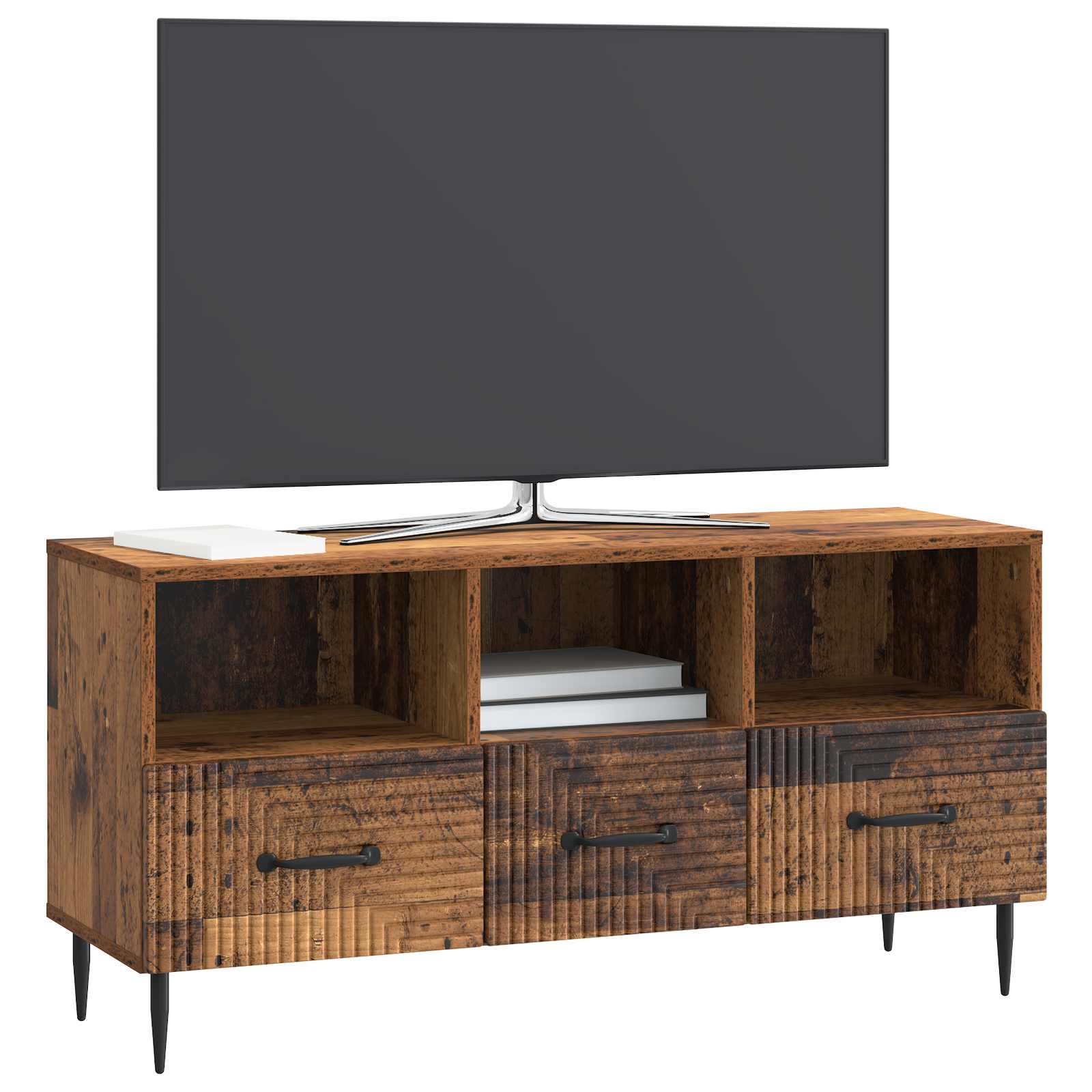 Meuble TV Bois ancien 102 x 34,5 x 50 cm Bois d'ingénierie - XIOS