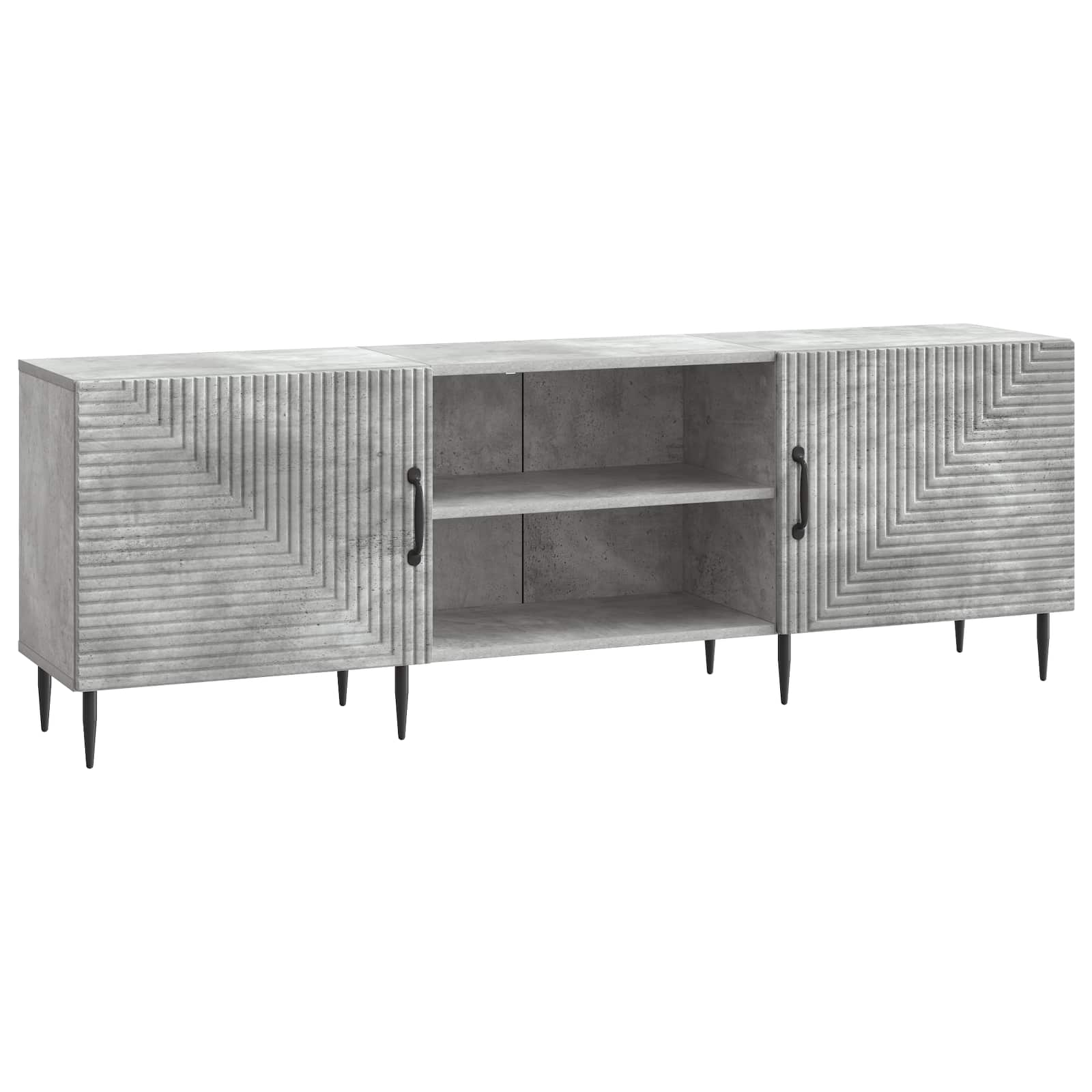 Meuble TV Gris béton 150 x 31 x 50 cm Bois d'ingénierie - XIOS