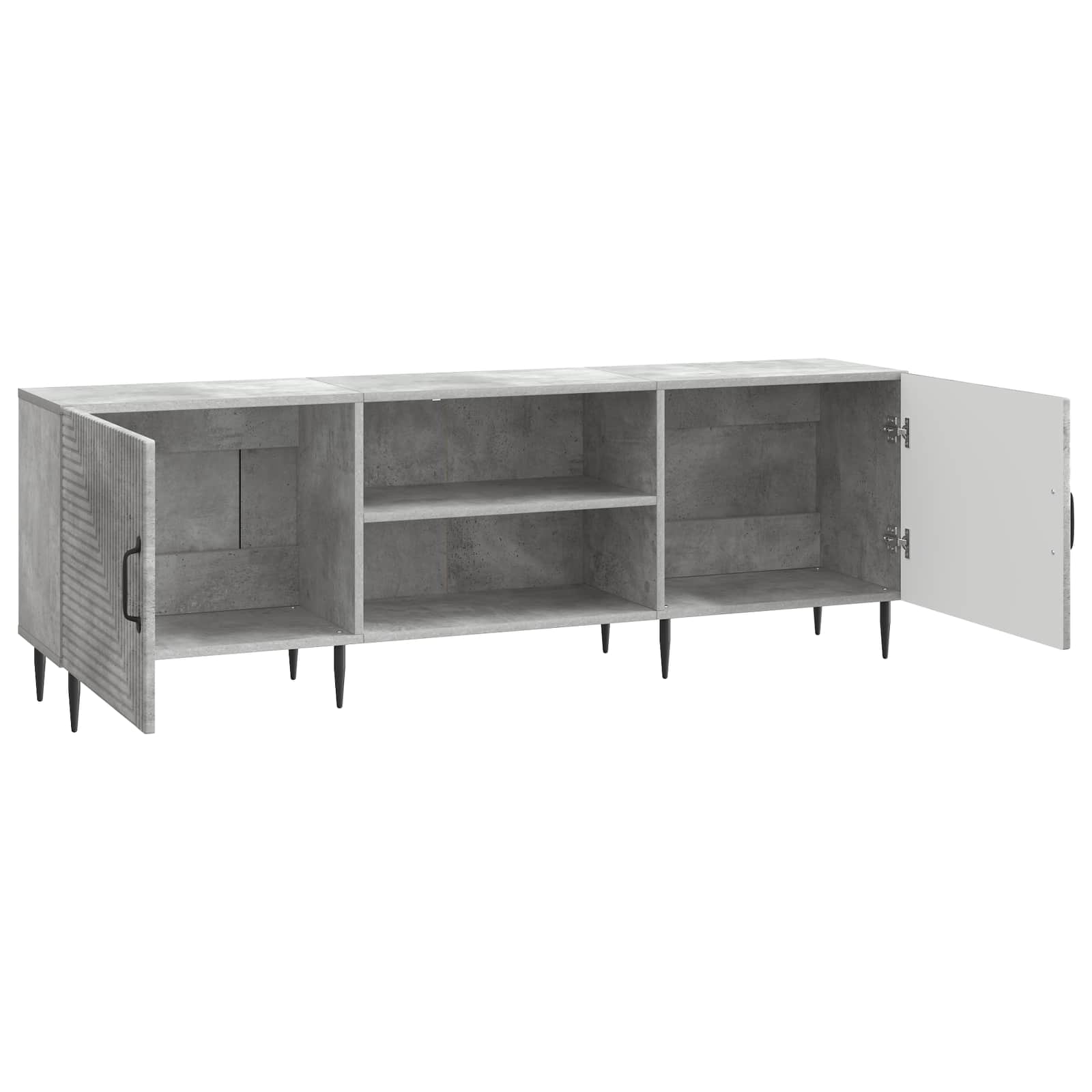 Meuble TV Gris béton 150 x 31 x 50 cm Bois d'ingénierie - XIOS