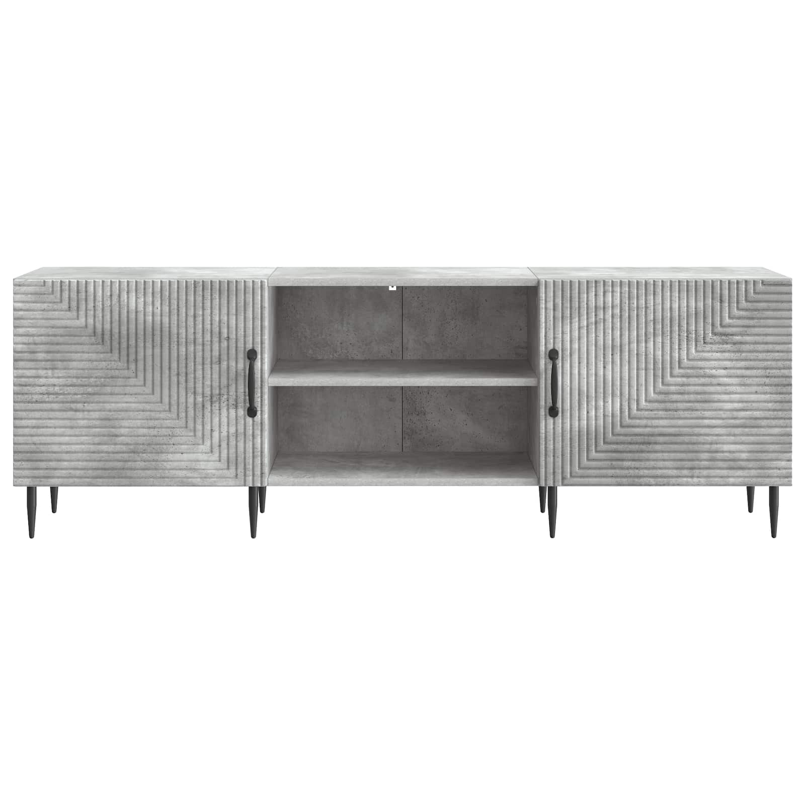 Meuble TV Gris béton 150 x 31 x 50 cm Bois d'ingénierie - XIOS