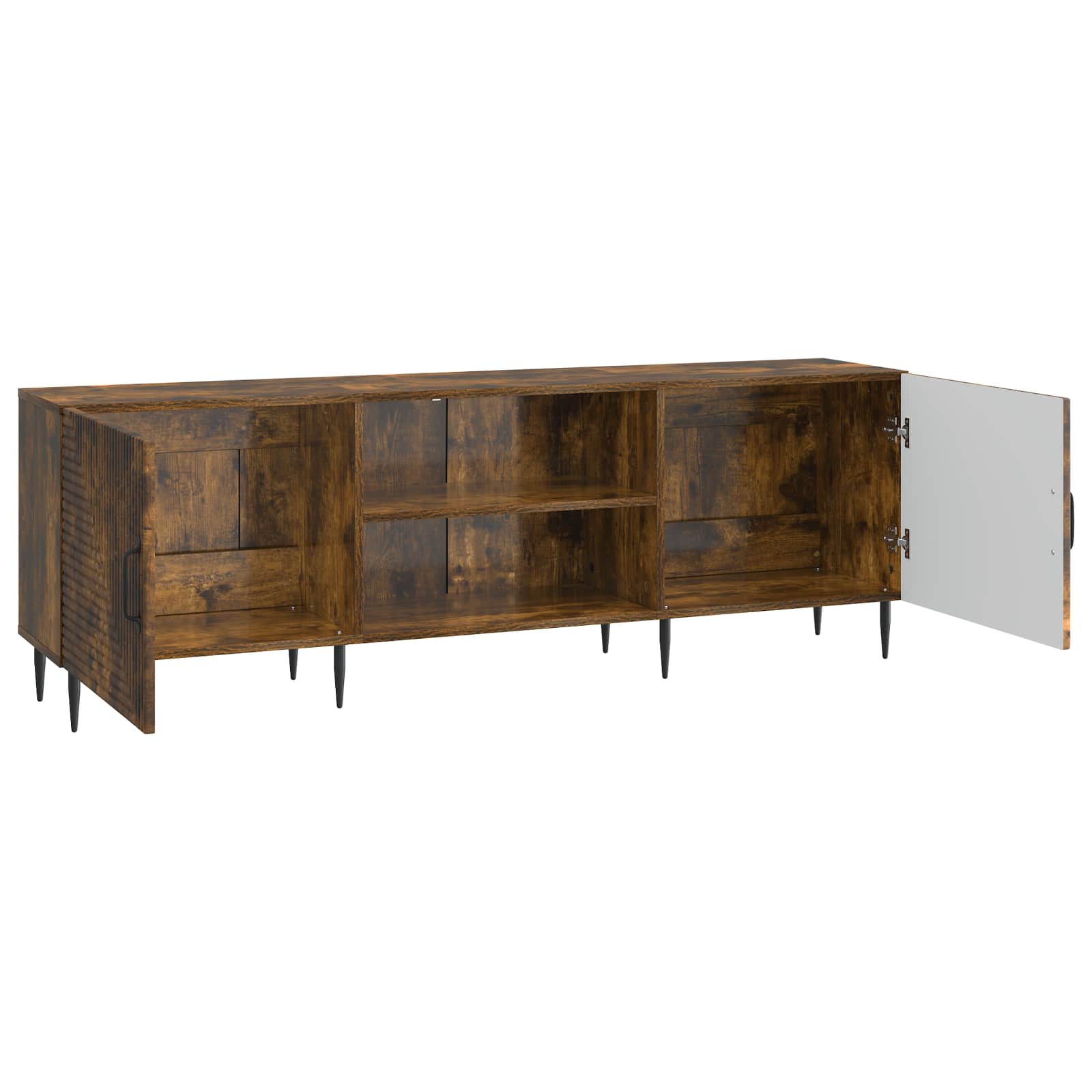 Meuble TV Chêne fumé 150 x 31 x 50 cm Bois d'ingénierie - XIOS