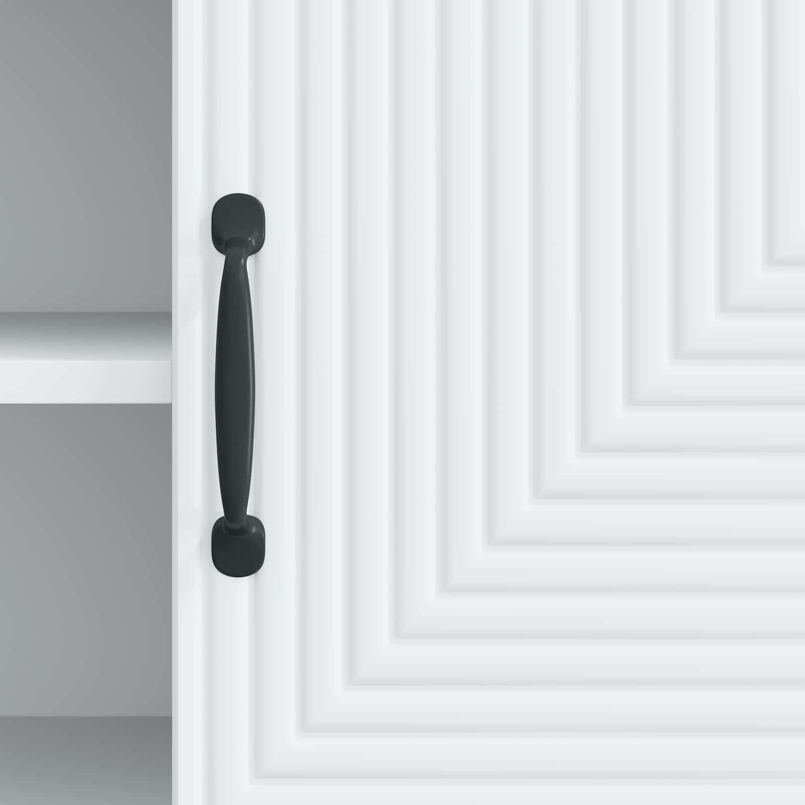 Meuble TV Blanc 102 x 34,5 x 50 cm Bois d'ingénierie - XIOS