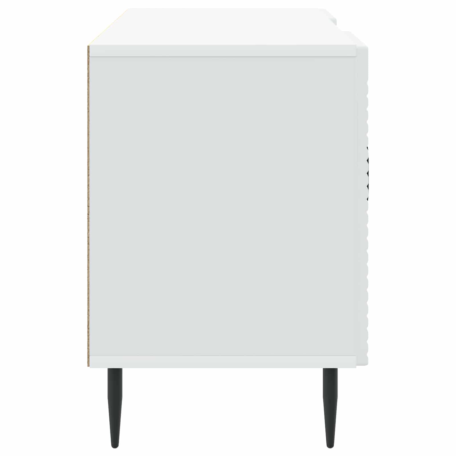 Meuble TV Blanc 102 x 34,5 x 50 cm Bois d'ingénierie - XIOS