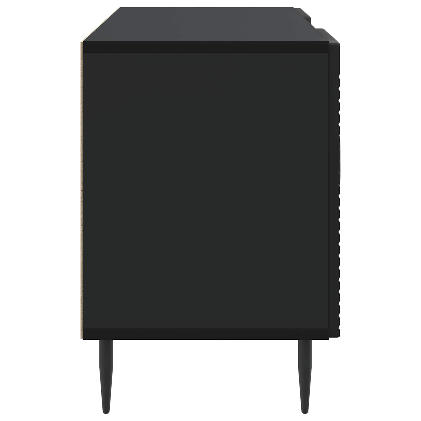 Meuble TV Noir 102 x 34,5 x 50 cm Bois d'ingénierie - XIOS