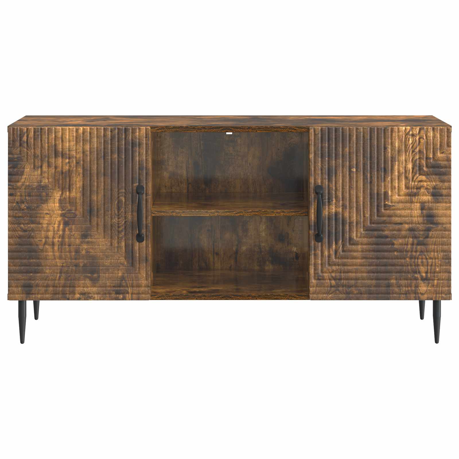 Meuble TV Chêne fumé 102 x 34,5 x 50 cm Bois d'ingénierie - XIOS
