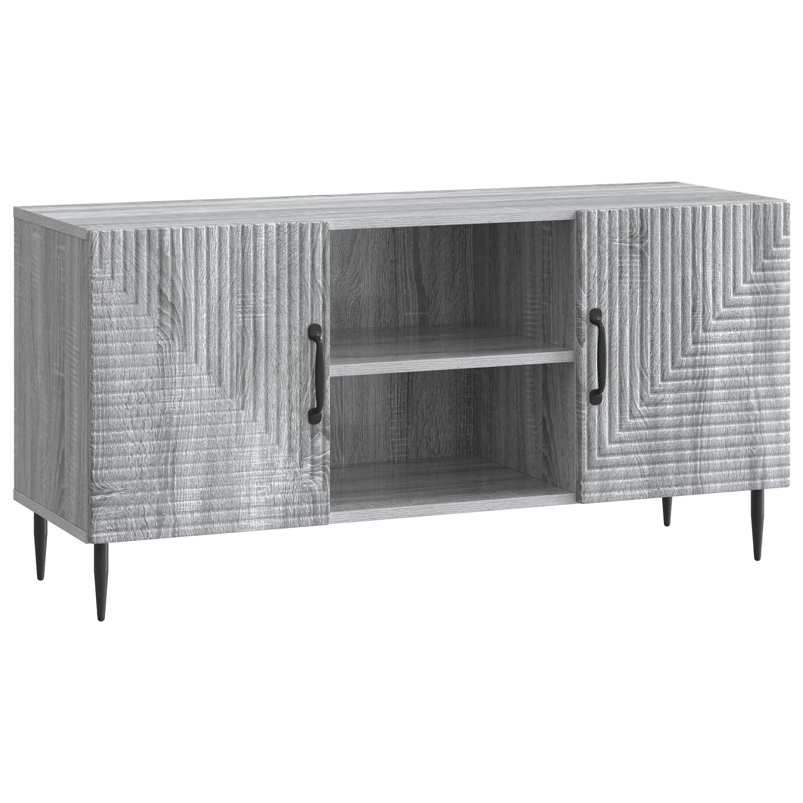 Meuble TV Sonoma gris 102 x 34,5 x 50 cm Bois d'ingénierie - XIOS