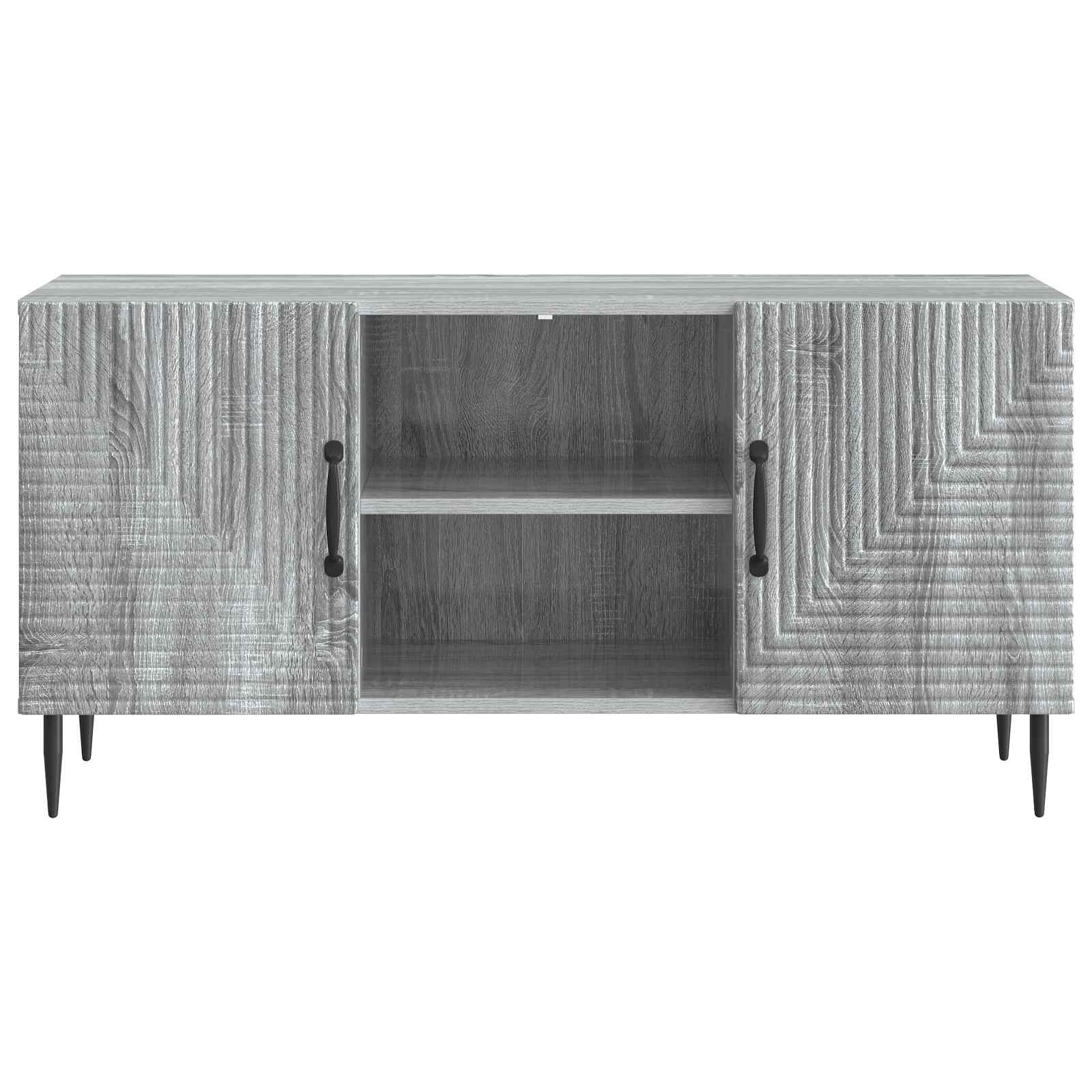 Meuble TV Sonoma gris 102 x 34,5 x 50 cm Bois d'ingénierie - XIOS