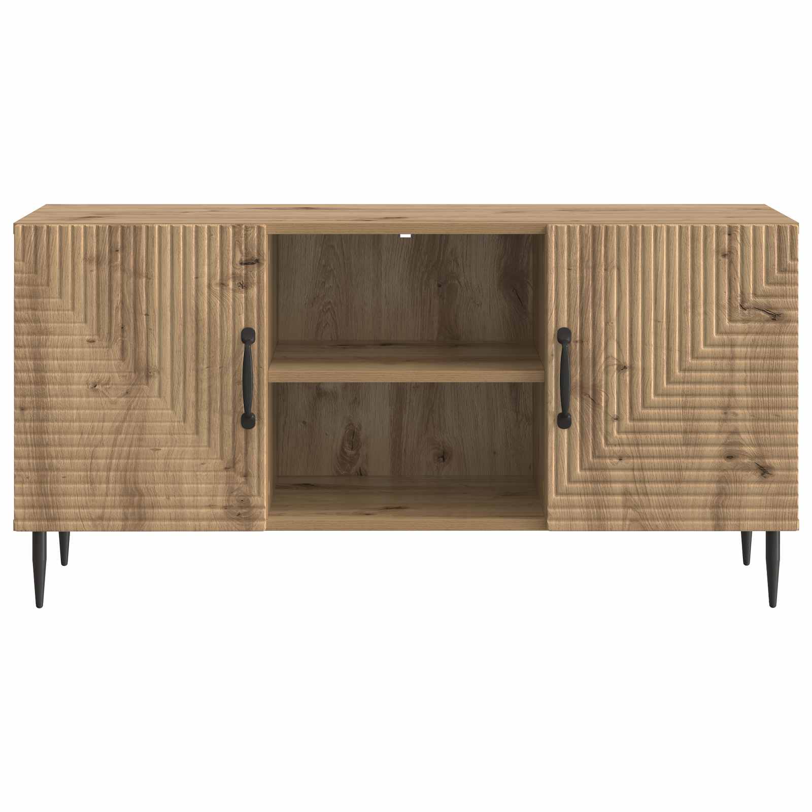 Meuble TV Chêne artisanal 102 x 34,5 x 50 cm Bois d'ingénierie - XIOS